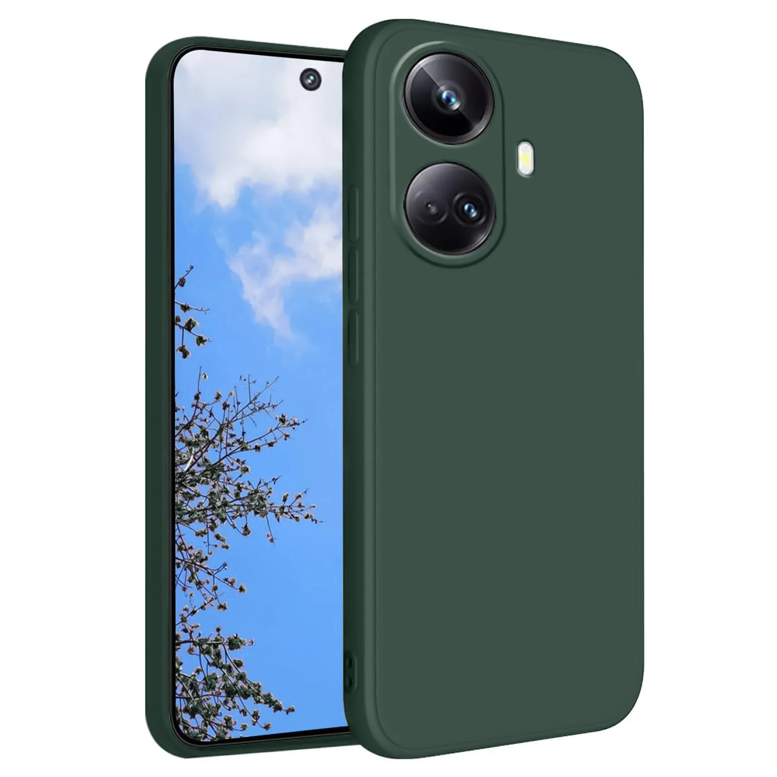 DL3 Mobilak Soft Silicone Gel Bumper Case for realme 10 pro plus - Green