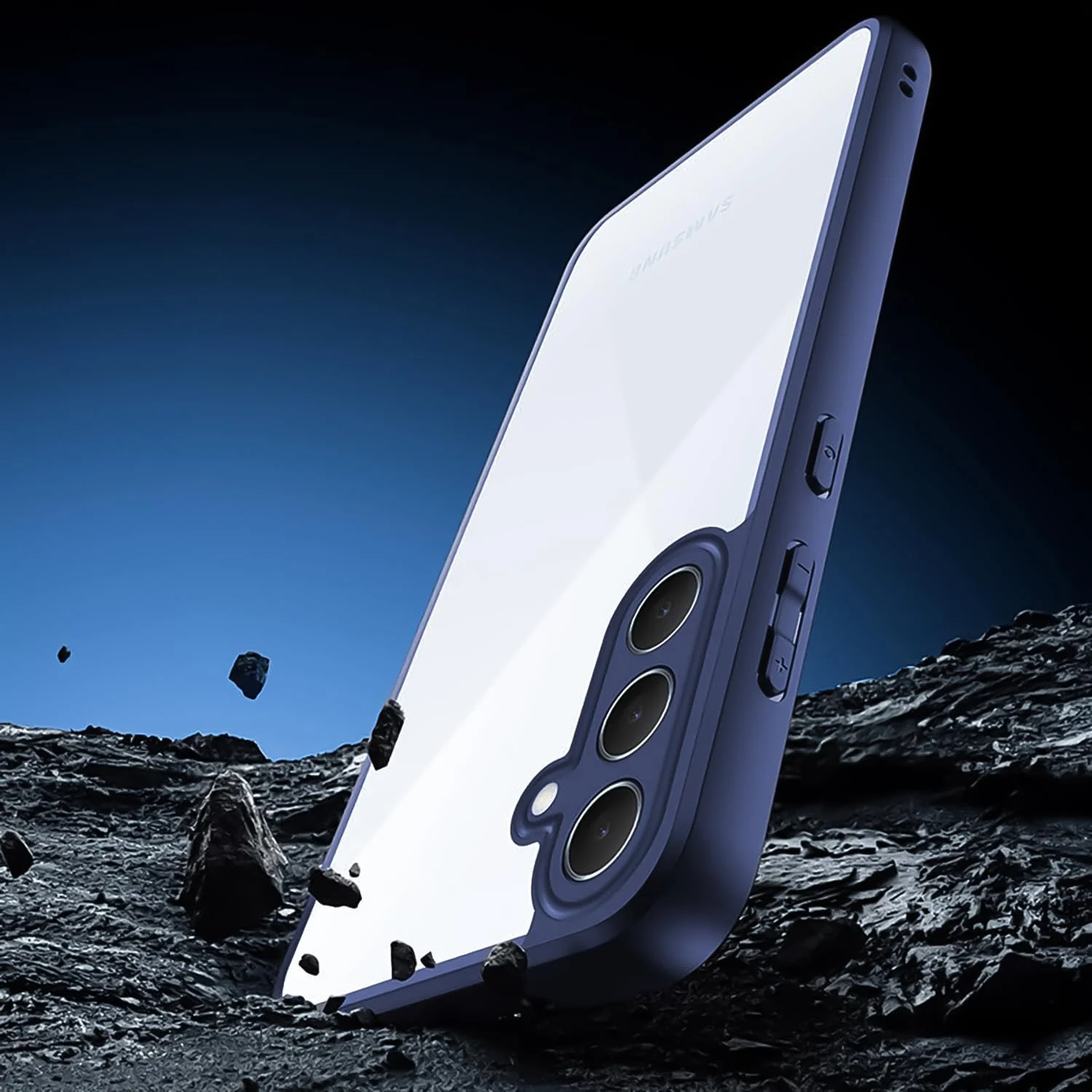 DL3 Mobilak Clear Protective Case for Samsung Galaxy A17, Samsung Galaxy A26 5G - Blue