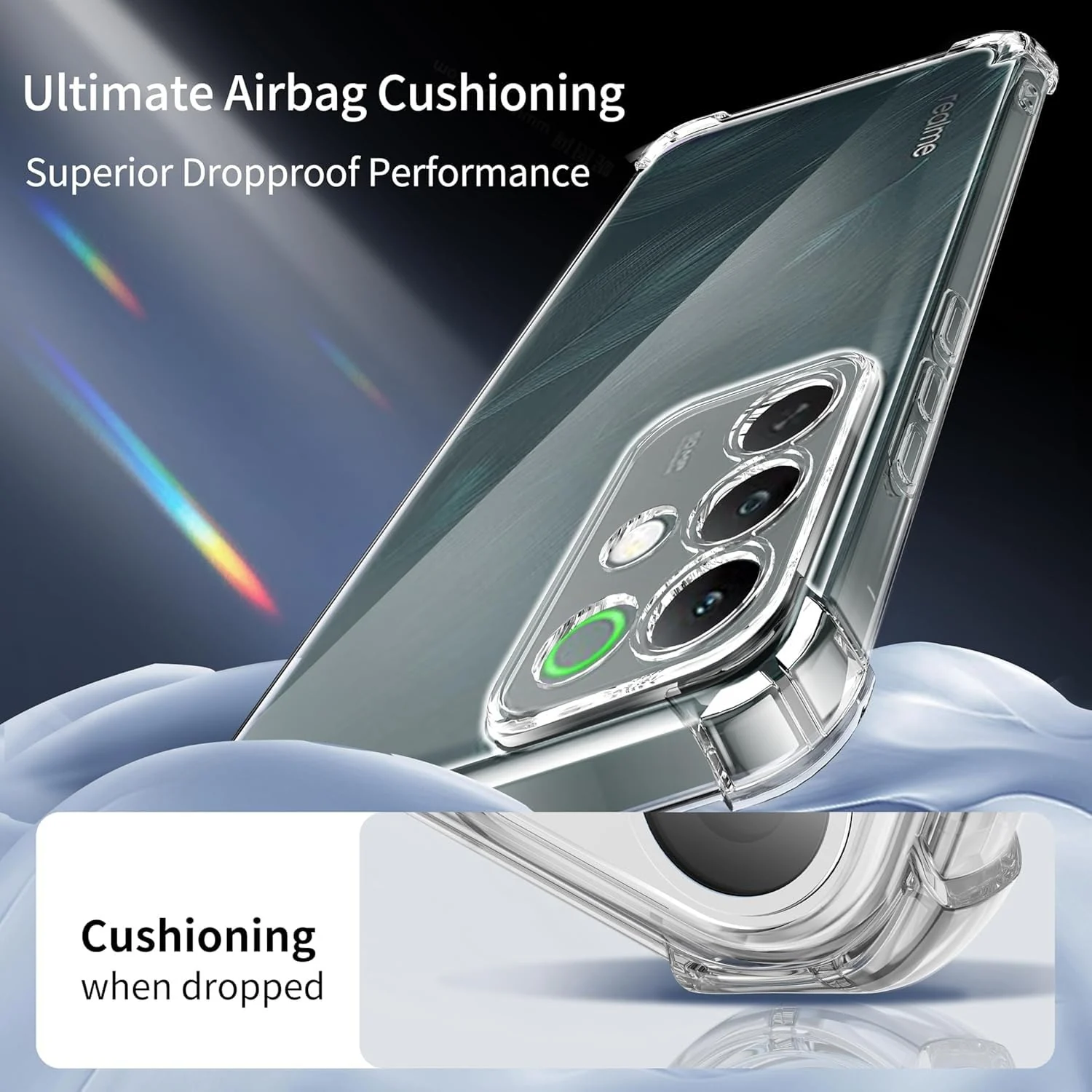 DL3 Mobilak Clear TPU Protective Case for realme C85 Pro with Camera Protection and Shockproof Design - Clear