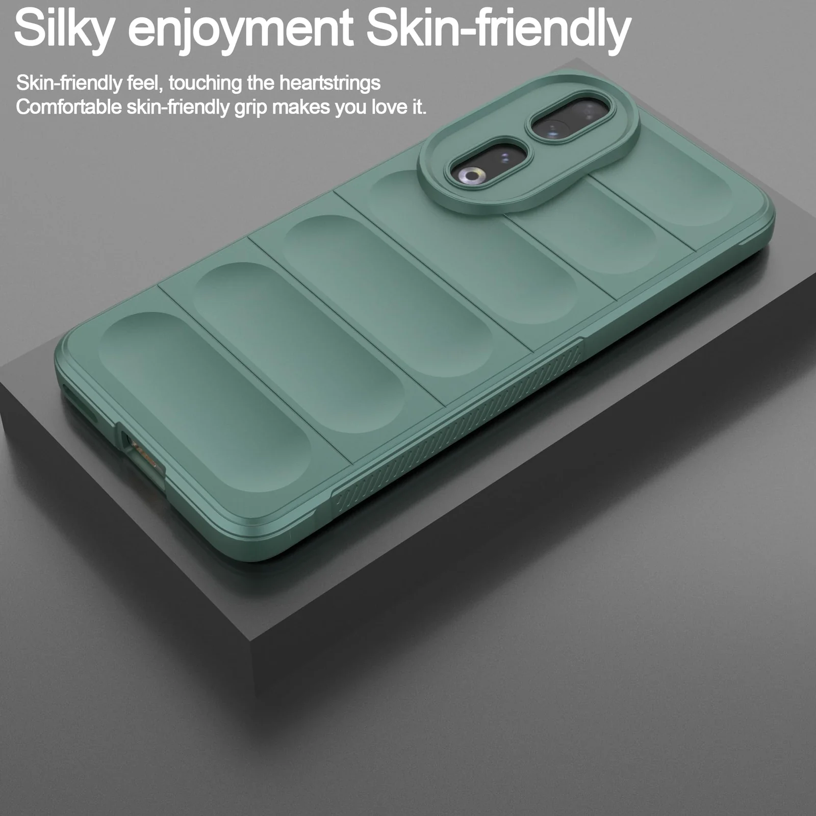 DL3 Mobilak Rugged Protective Case for Honor 90 5G, Camera protection, Shock-absorbing protection, Non-slip grip - Green