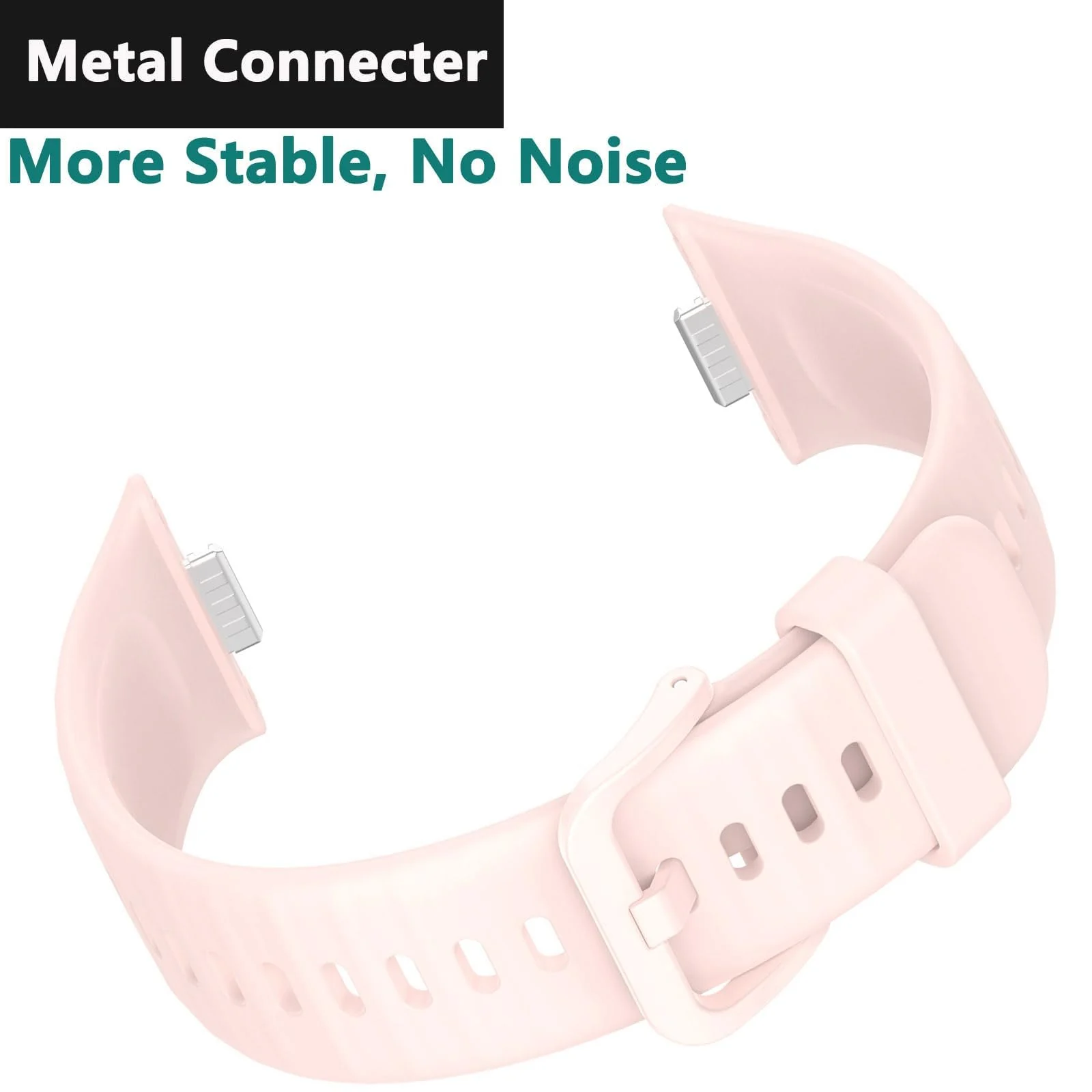DL3 Mobilak Silicone Bracelet for Huawei Watch Fit 3/Watch Fit 4 Pro/Fit 4 Strap, Soft Silicone Sport Replacement Strap for Women/Men, Adjustable Waterproof Sports Band - Pink