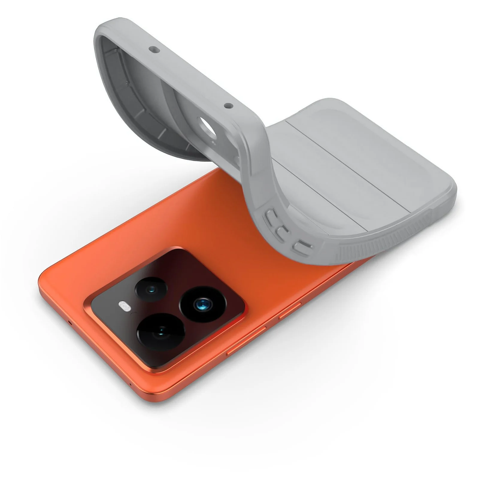 DL3 Mobilak Flexible Silicone and TPU Protective Case with Camera Protection for realme GT 7 Pro 5G - Gray