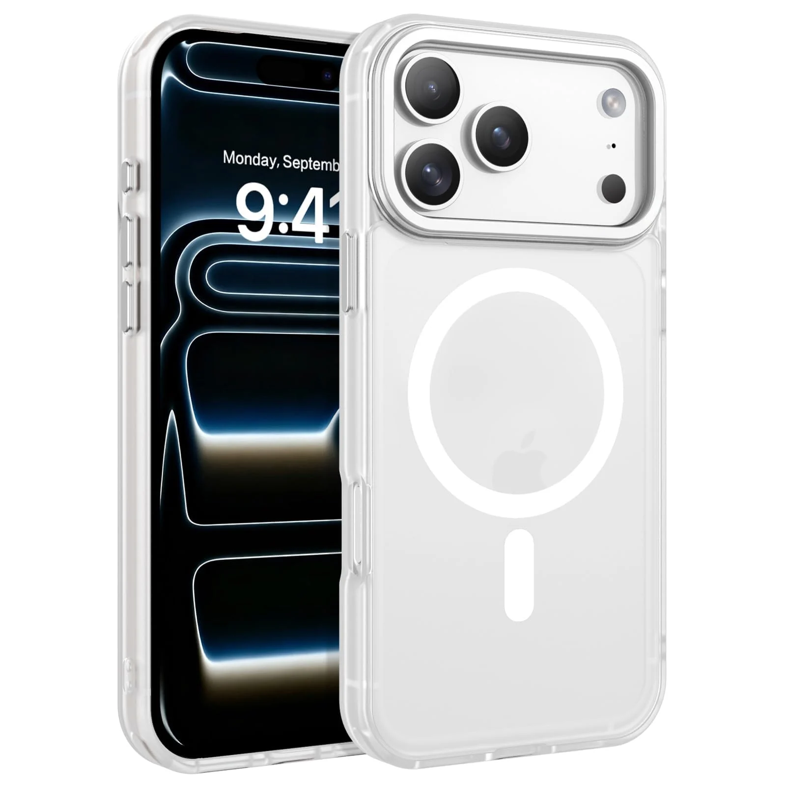 DL3 Mobilak Case For iPhone 17 Pro Max 6.9-Inch Case Crystal [Compatible with MagSafe] Soft TPU Gel Case Flexible Silicone Anti-Scratch TPU Cover - Clear