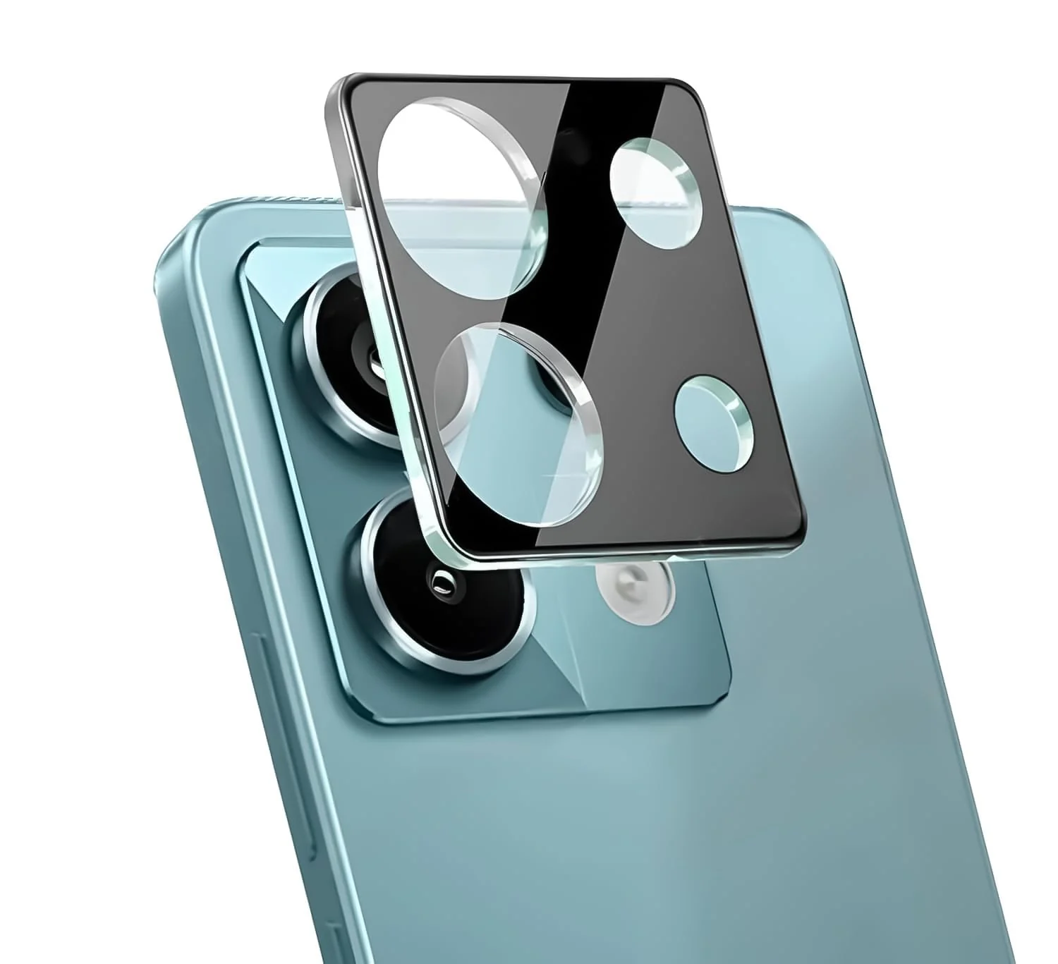 DL3 Mobilak Xiaomi Redmi Note 13 4G Camera Lens Protector Tempered Glass Screen Protector HD [Full Coverage][Anti-Scratch] Drop Protection Ultra Clear/Thin Lens Case - Black