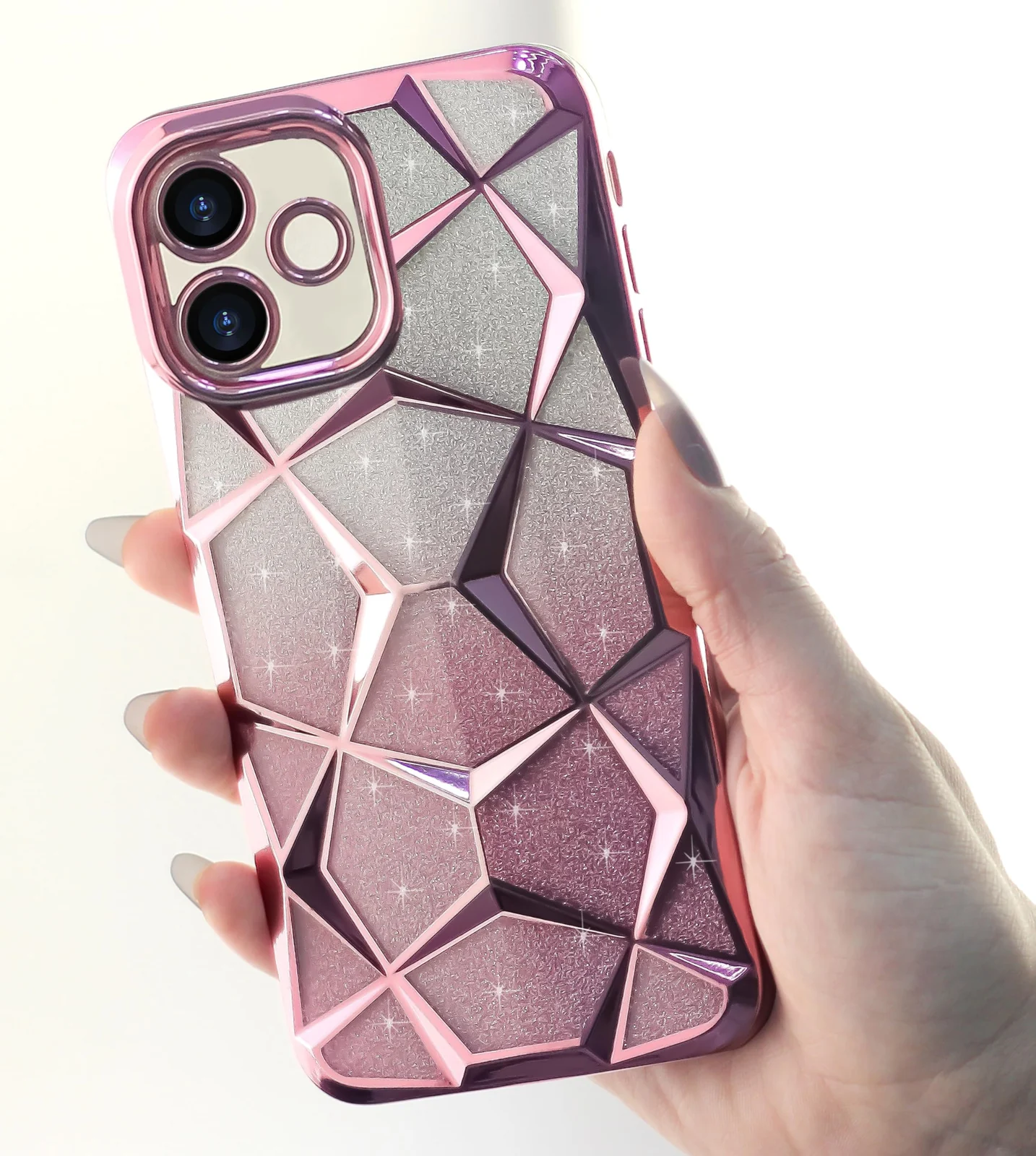 DL3 MOBILAK Gradient Glitter TPU Phone Case for OPPO A5i
