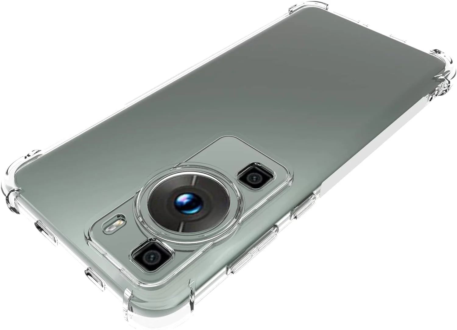 DL3 Mobilak Clear TPU Protective Case for Huawei P60 Pro / Huawei P60 with Camera Protection and Shockproof Design - Clear