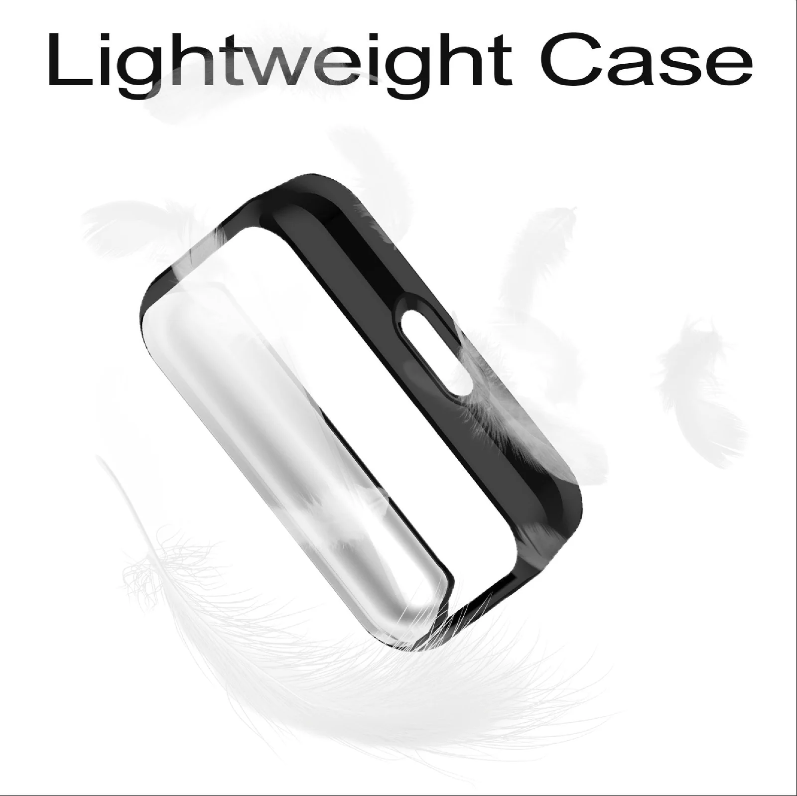 DL3 Mobilak Case Compatible with Samsung Galaxy Fit 3 Case All-Around with Built-in Screen Protector Watch Soft TPU Shockproof Cover Slim Guard Thin Bumper Shell Protector - Black