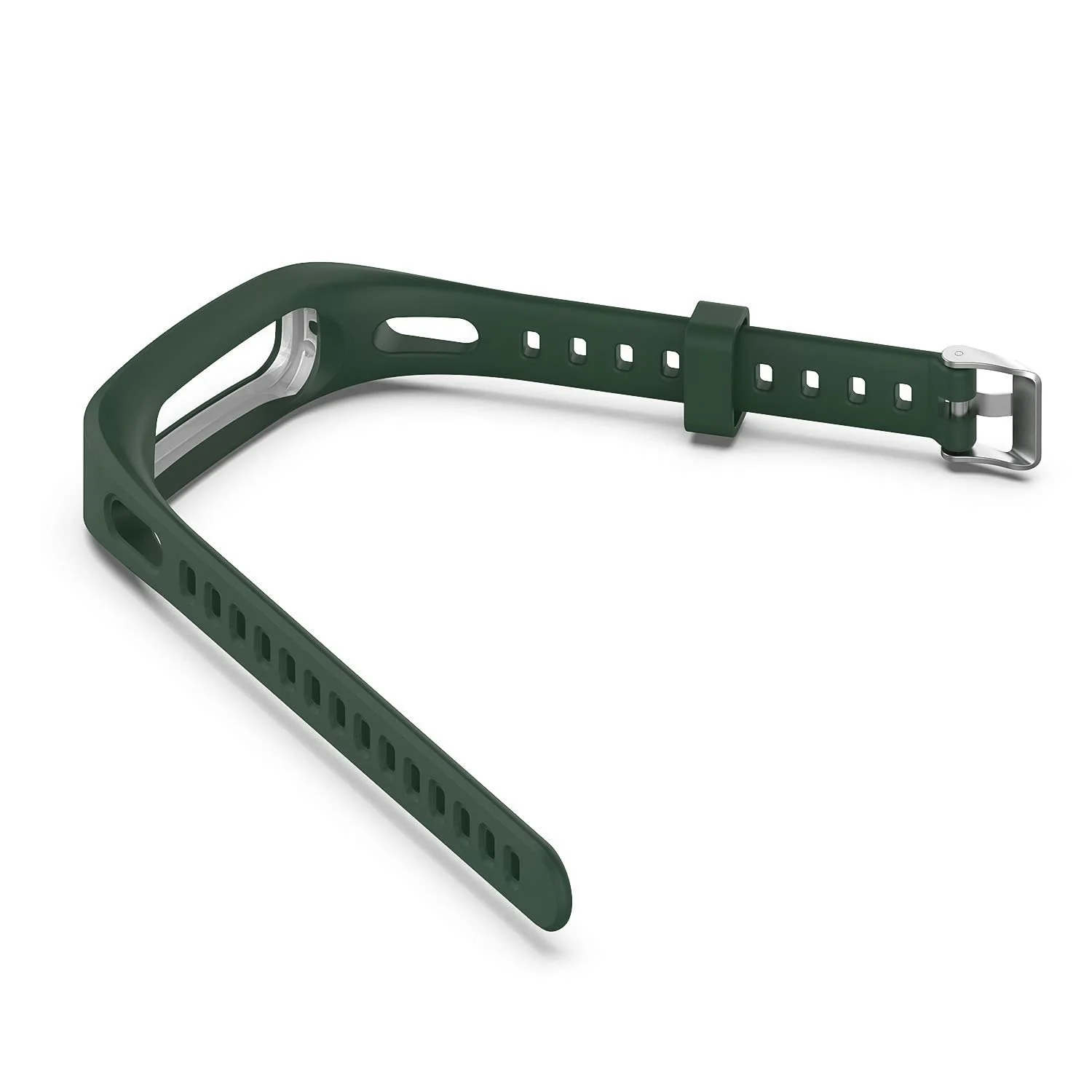 DL3 Mobilak Silicone Watch Band Strap Compatible for Huawei Honor Band 4 Running Version/Huawei Band 3e/ Band 4e Smart Watch Bracelet Replacement - Green