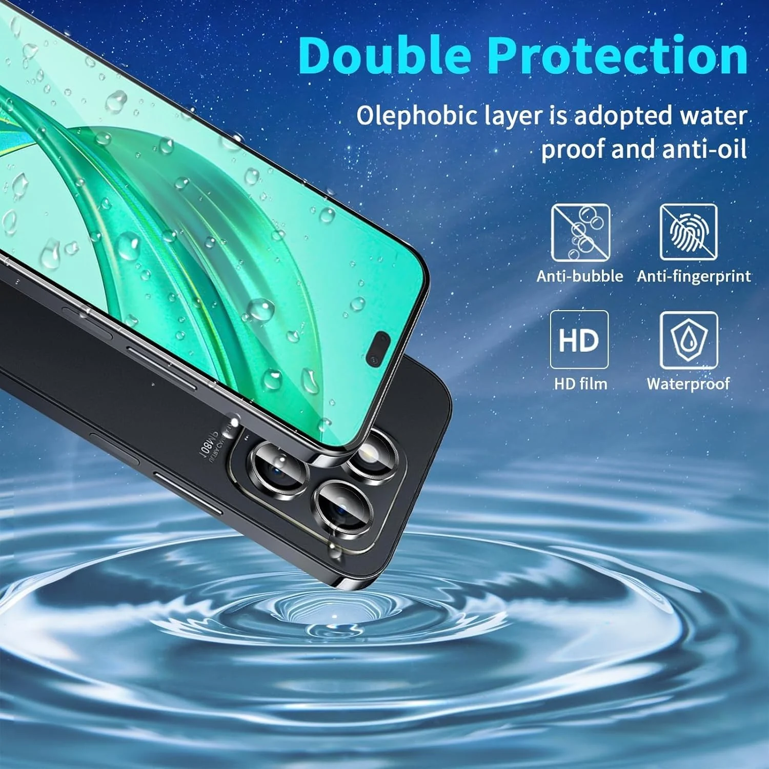 DL3 Mobilak 5D Full Glass Screen Protector For Honor X8B 5D. Black Frame - Clear