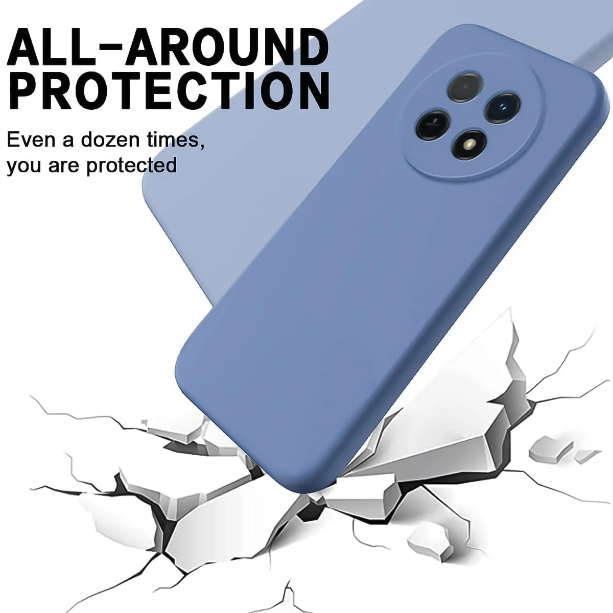 DL3 Mobilak Soft Silicone Protective Case for Huawei Nova Y91 4G / Huawei Enjoy 60X 4G with Microfiber Lining and Shockproof Design - Lavender