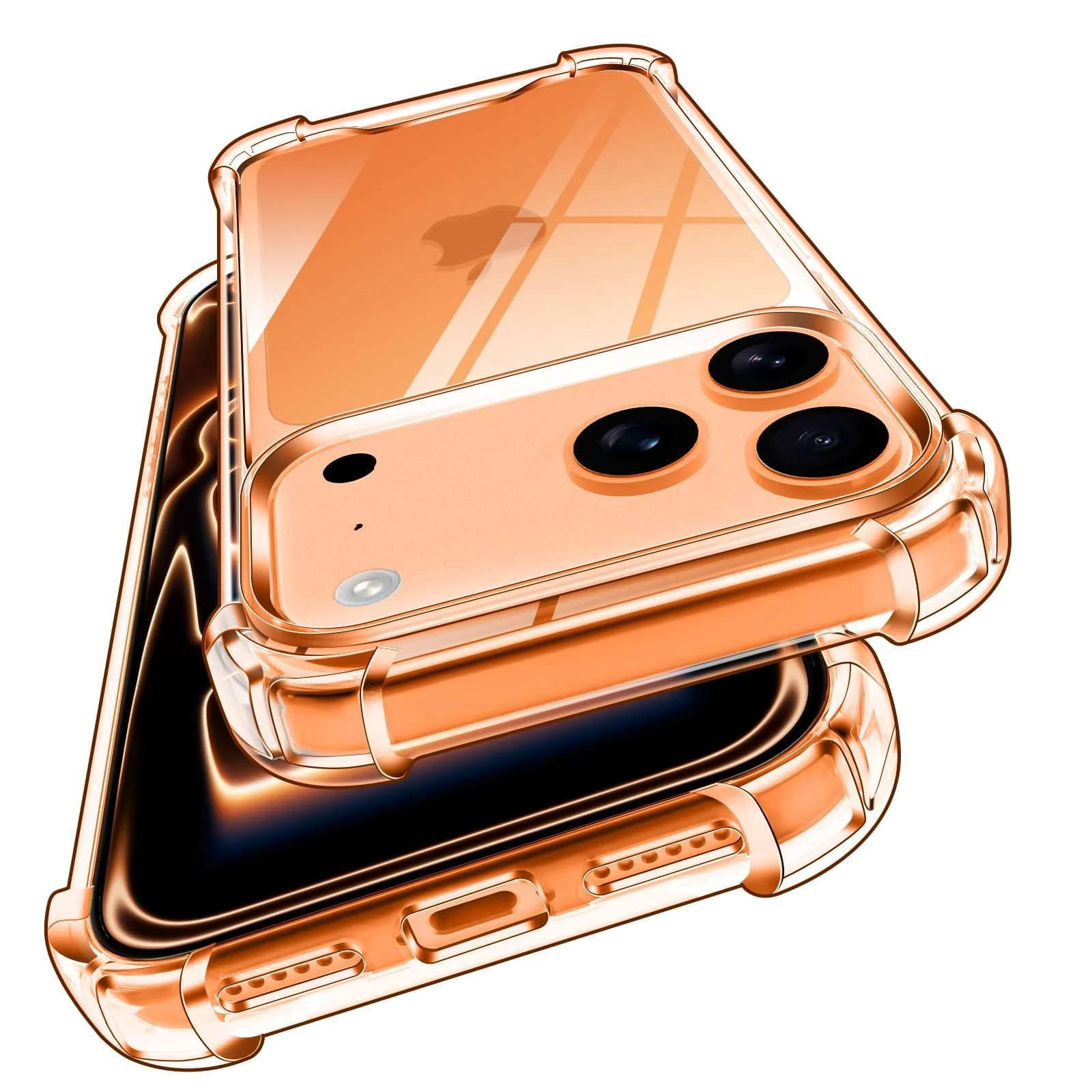 DL3 Mobilak Clear TPU Case for iPhone 17 Pro 6.3-Inch with, Camera protection, Shock-absorbing protection, Scratch-resistant surface - Clear