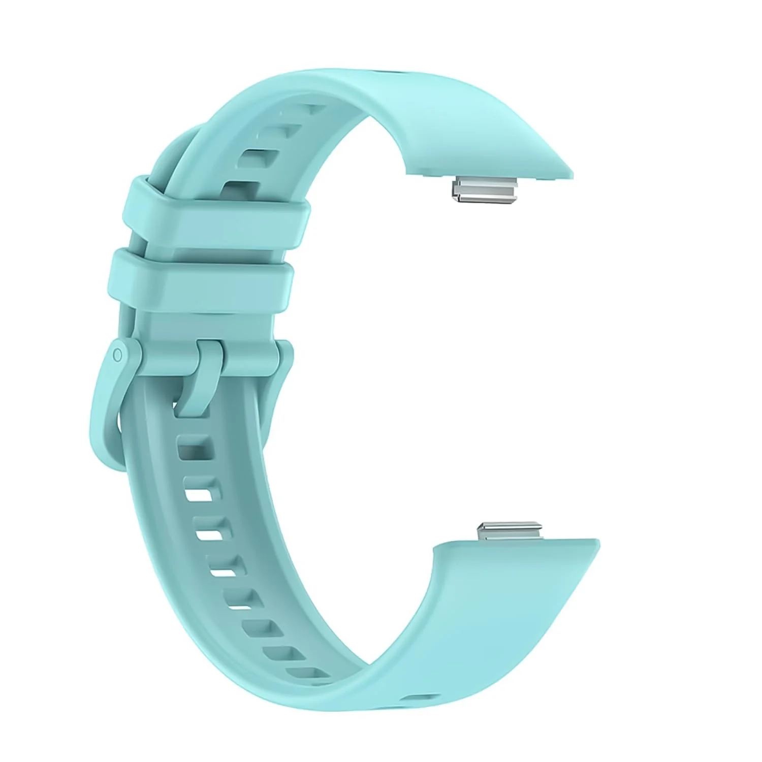 DL3 Mobilak Silicone Bracelet for Huawei Watch Fit 3/Watch Fit 4 Pro/Fit 4 Strap, Soft Silicone Sport Replacement Strap for Women/Men, Adjustable Waterproof Sports Band - Turquoise