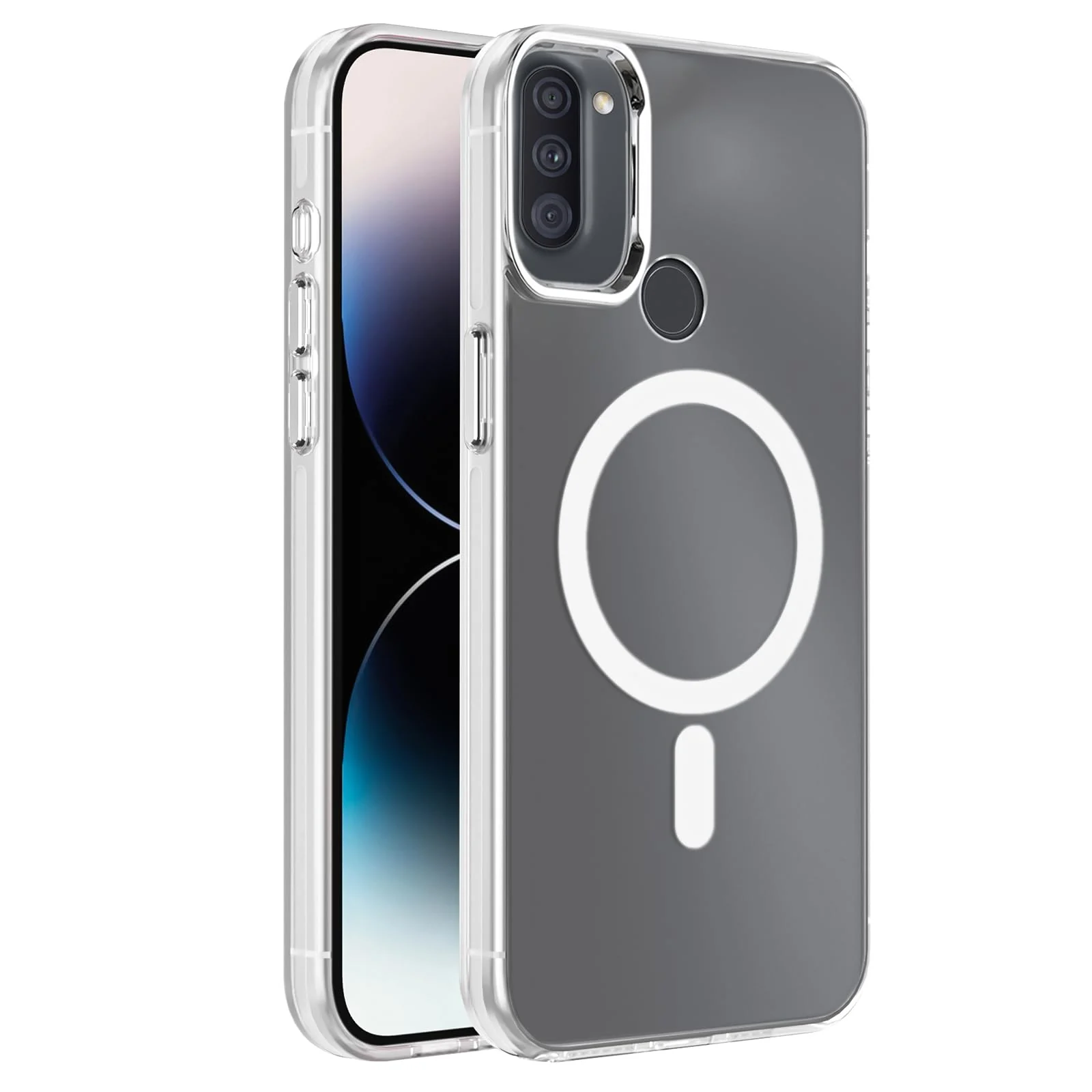 DL3 Mobilak Case For Samsung Galaxy A11 / M11 Case Crystal [Not Compatible with MagSafe] Soft TPU Gel Case Flexible Silicone Anti-Scratch TPU Cover - Clear