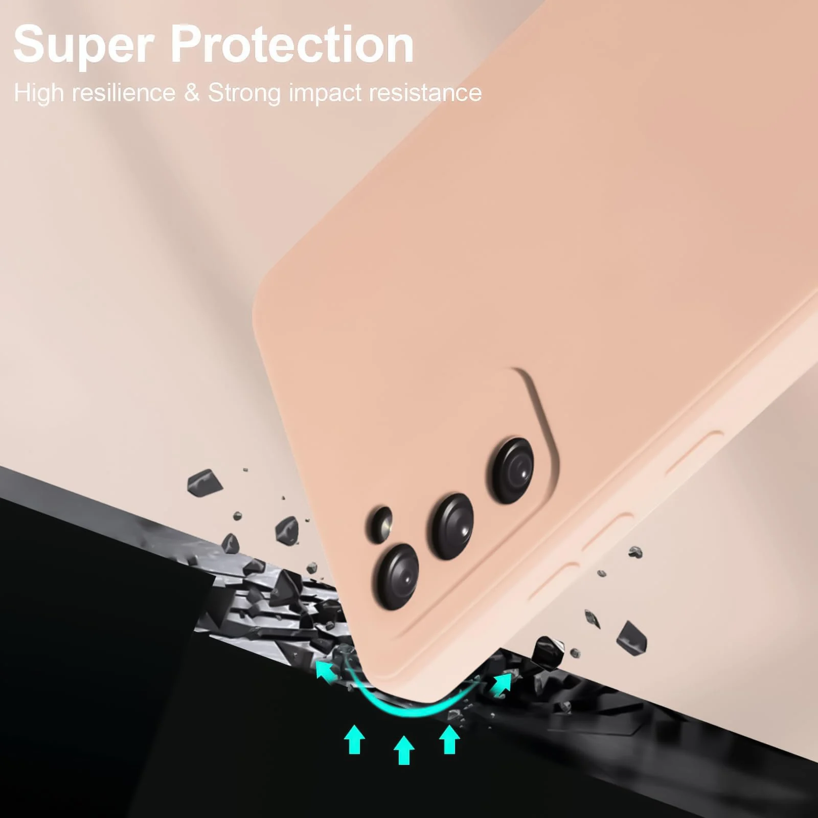 DL3 Mobilak Liquid Silicone Case for Samsung Galaxy S20 FE, Not compatible with MagSafe, Supports wireless charging, Camera protection - Light Orange