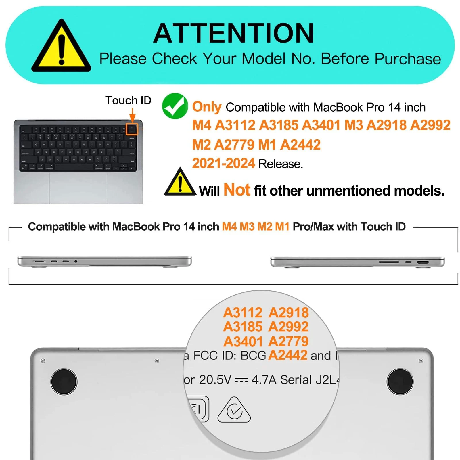 DL3 Mobilak Compatible with MacBook Pro 14 inch Case 2024 2023 2022 2021 M4 M3 M2 M1 Pro Max A3112 A3185 A3401 A2918 A2992 A2779 A2442 Chip Touch ID, Protective Hard Shell Case Cover - Carbon Fiber