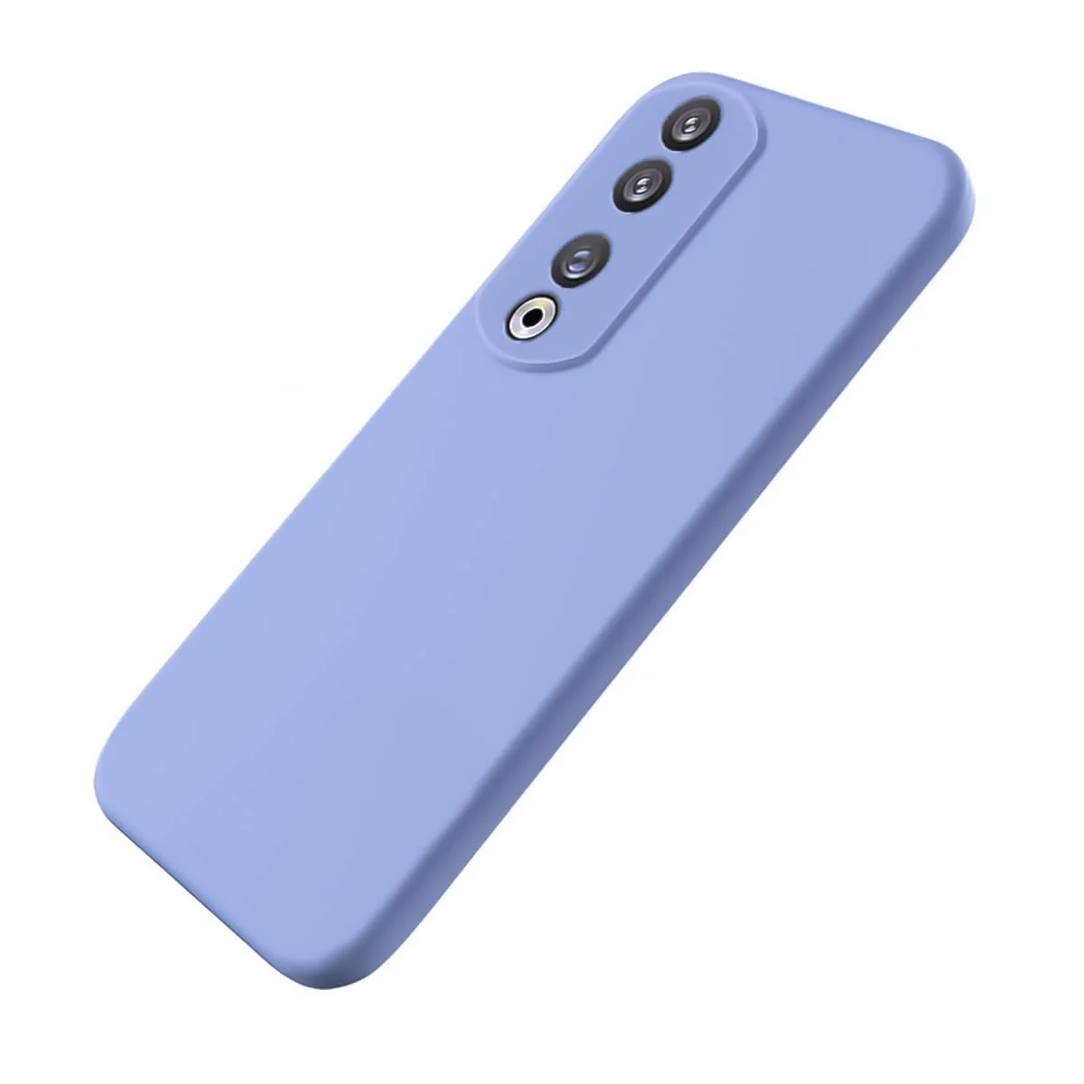 DL3 Mobilak Soft Silicone Protective Case for Honor 70 with Microfiber Lining and Shockproof Design - Baby Blue