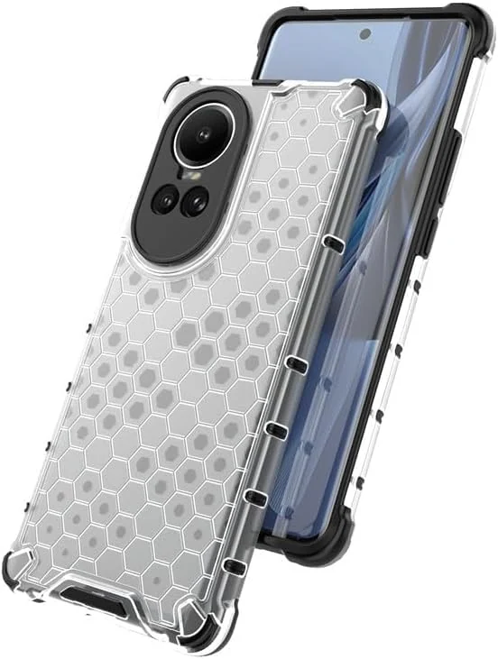DL3 Mobilak Clear PC and TPU Protective Case for OPPO Reno 10 5G / Reno 10 Pro 5G with Shockproof Design - Clear
