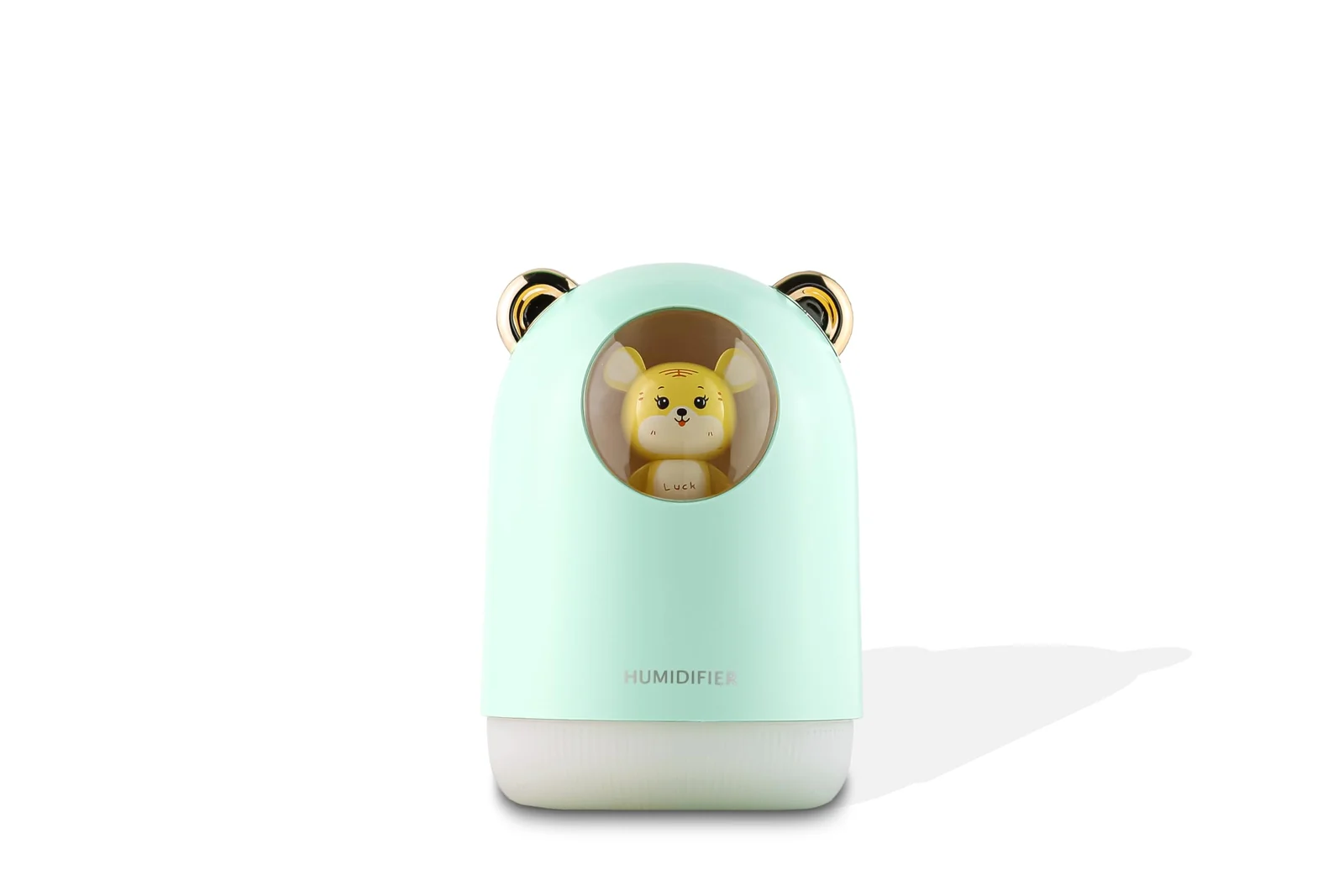 Mobigon Wood Cool Mist Ultrasonic Humidifier for Room Moisture, Aroma Diffuser for Home, 300ml Essential Oil Diffuser with 7 Colorful Night Light, Auto Shut-Off, Home, Office, car - B.Turquize