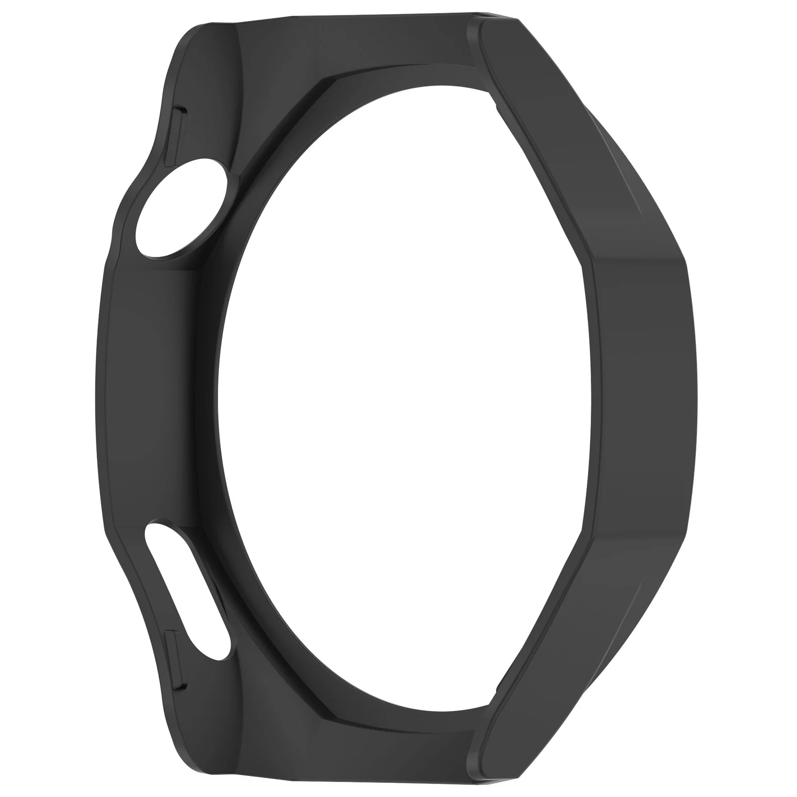 DL3 Mobilak Coverage Case with No Screen Protector Compatible with Huawei Watch GT 5 Pro 46MM, Disscool PC and Real Glass Protective Case Cover Compatible with Huawei Watch GT5 Pro 46MM - Black