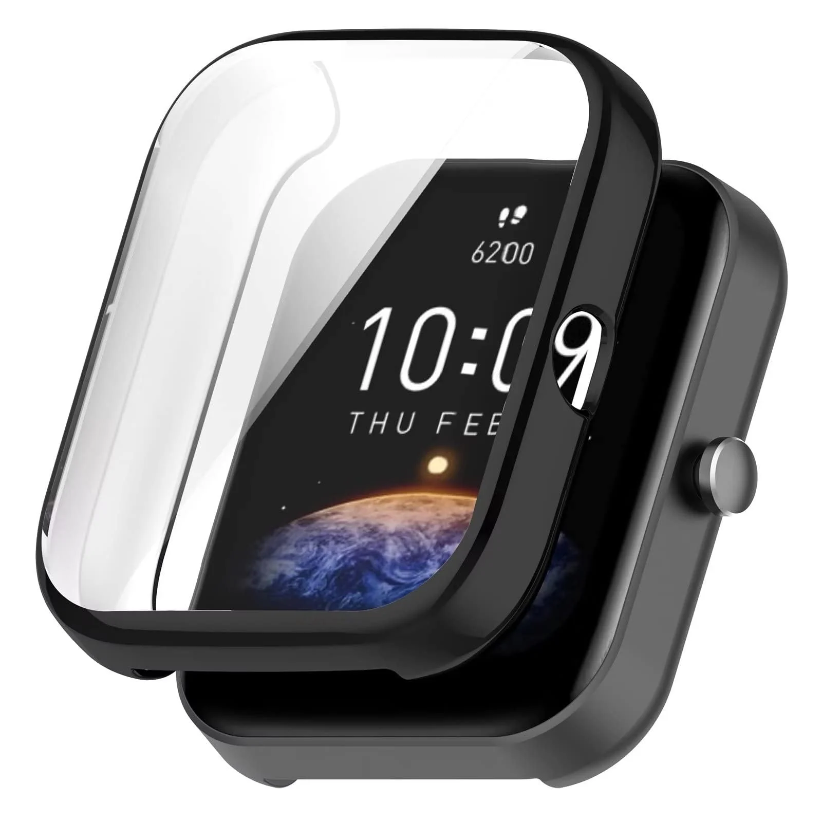 DL3 Mobilak Case Compatible with Amazfit Bip3 Pro/Amazfit Bip 3 Case All-Around Screen Protector Watch Soft TPU Shockproof Cover Slim Guard Thin Bumper Shell Protector