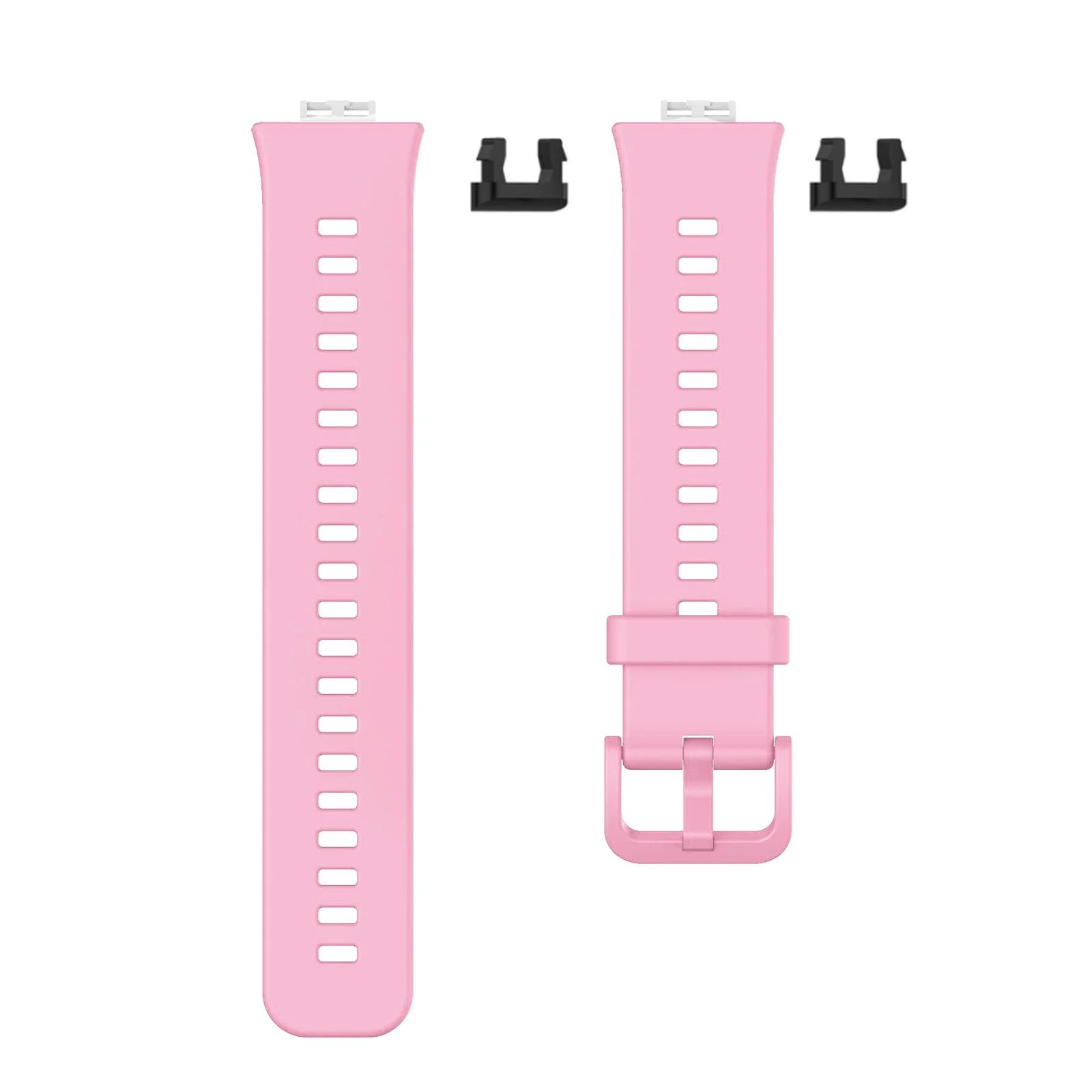 DL3 Mobilak Silicone Strap for Huawei Watch Fit, Soft Band Ultra-Light Waterproof Durable Adjustable Replacement Wristband - Pink