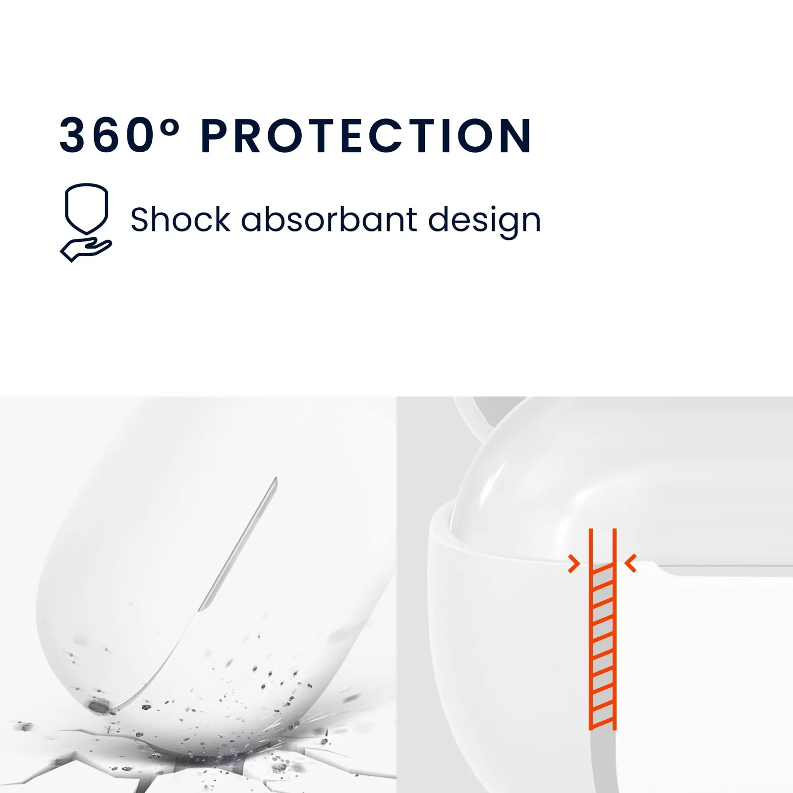 DL3 Mobilak Silicone Cover Case Compatible with Soundcore Life P2i/Anker R100 Portable Protective Cover With Keychain For Anker P2 i/R100 - White