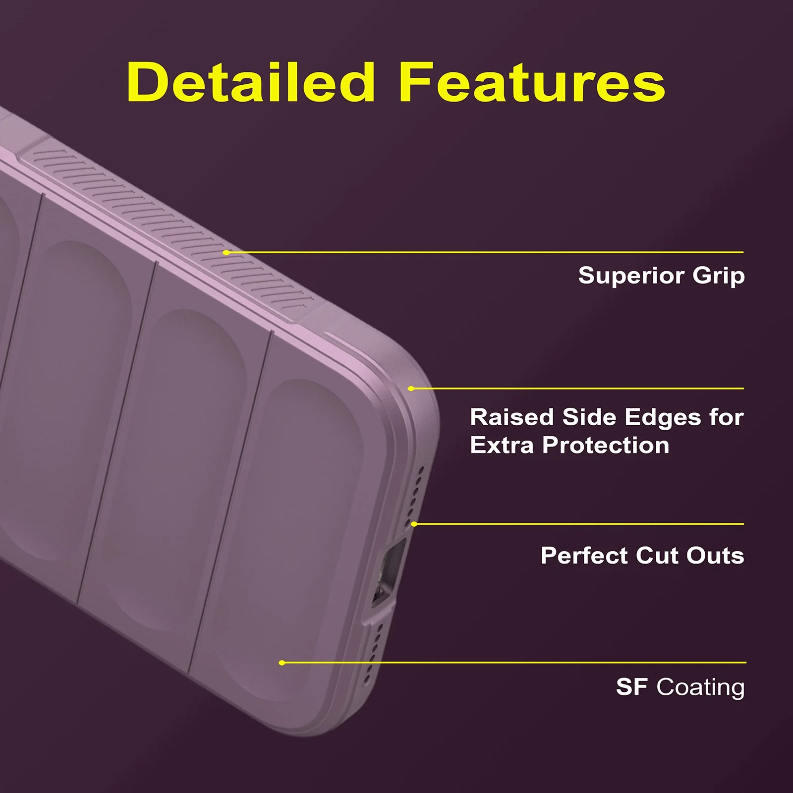 DL3 Mobilak Flexible Silicone and TPU Protective Case with Camera Protection for Xiaomi Redmi Note 12 Pro 4G / Redmi Note 11 Pro 4G&5G - Purple