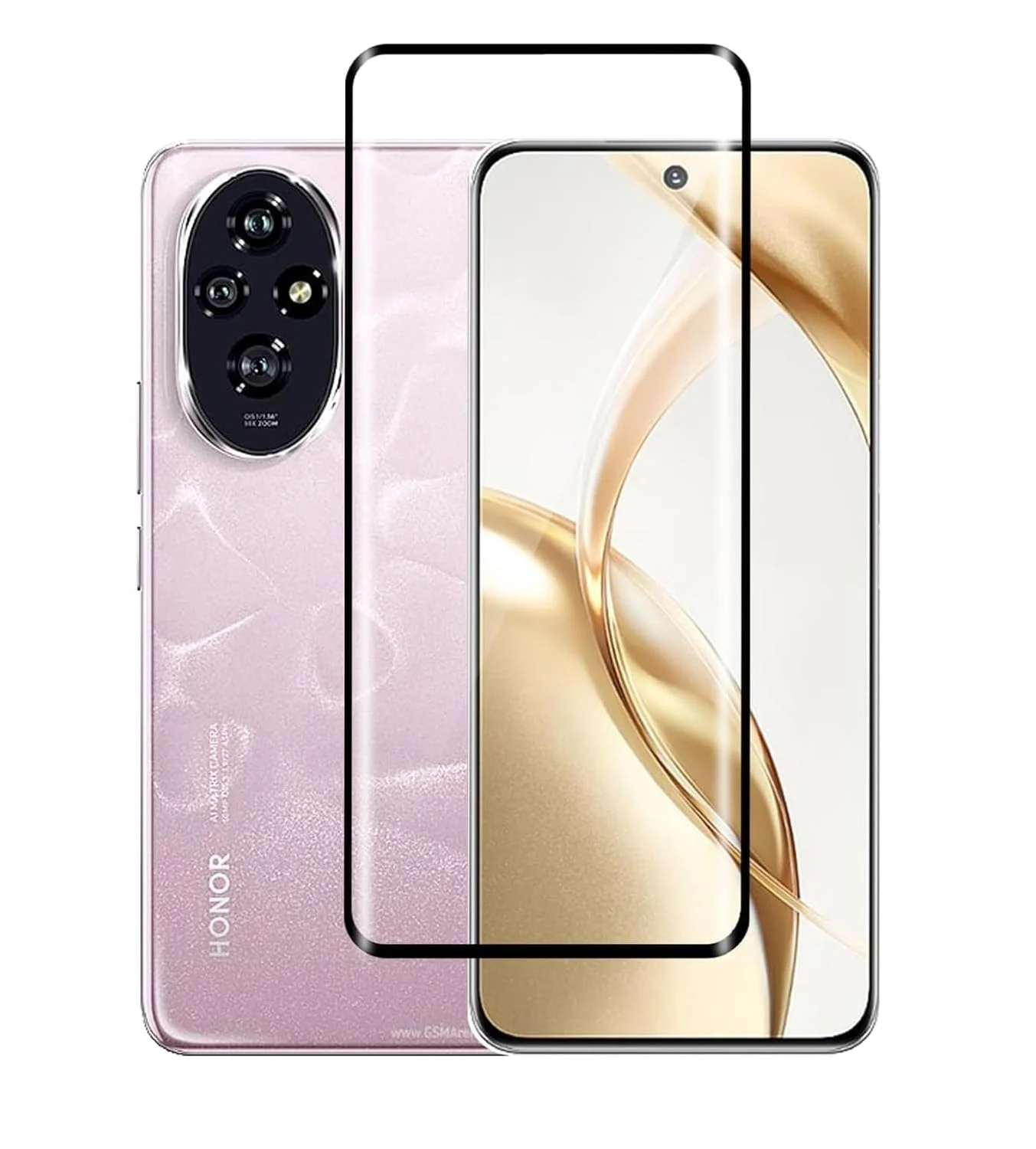 DL3 Mobilak Screen Protector for Honor 200 5G, Tempered Glass Screen Saver Premium HD Protective, Scratch Resistant, NO-Bubble, 9H Hardness, Full Coverage Film - Clear