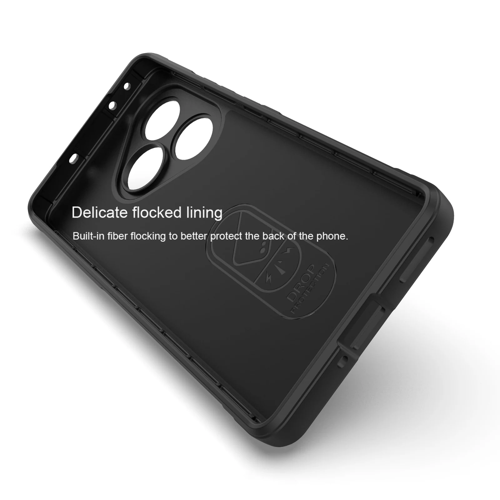 DL3 Mobilak Flexible Silicone and TPU Protective Case with Camera Protection for realme GT6 / GT Neo6 / GT Neo 6 SE / GT 6T - Black