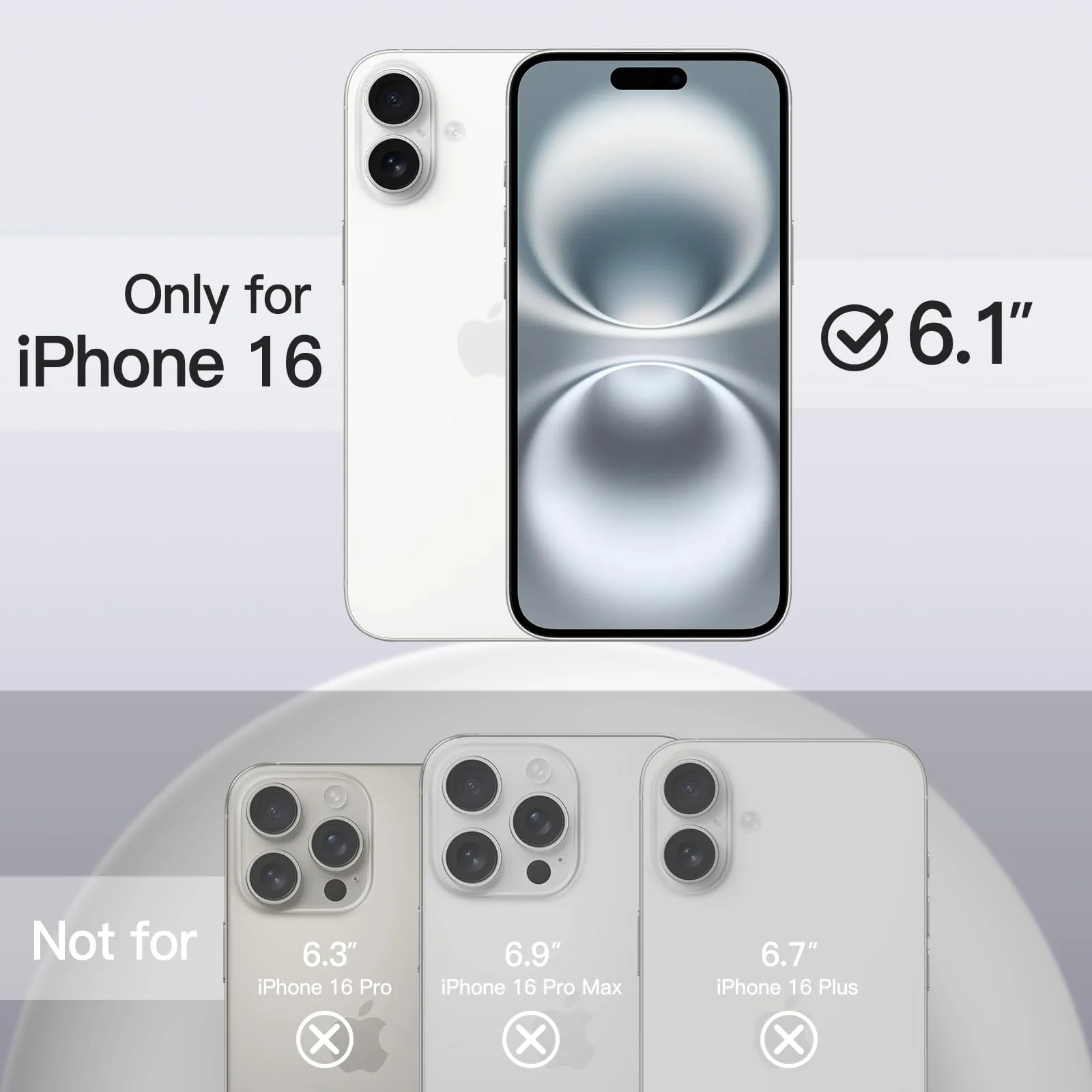 DL3 Mobilak Liquid Silicone Protective Case with Soft Microfiber Lining for iPhone 16 - Black