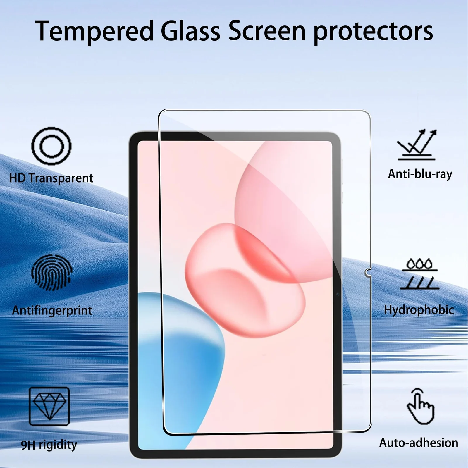 DL3 Mobilak Screen Protector For Honor Pad 10 12.1 Inch 2025 / Honor Pad 9 12.1 Inch 2024 Tempered Glass Film [HD Crystal ] [Easy Installation] [Scratch Resistant] [9H Hardness] - Clear