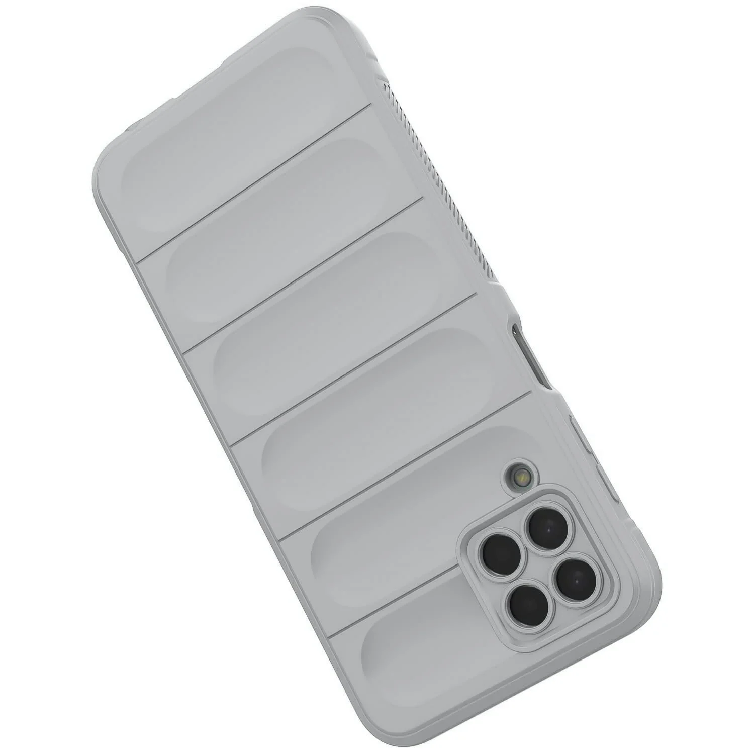 DL3 Mobilak Flexible Silicone and TPU Protective Case with Camera Protection for Samsung Galaxy M33 5G - Gray