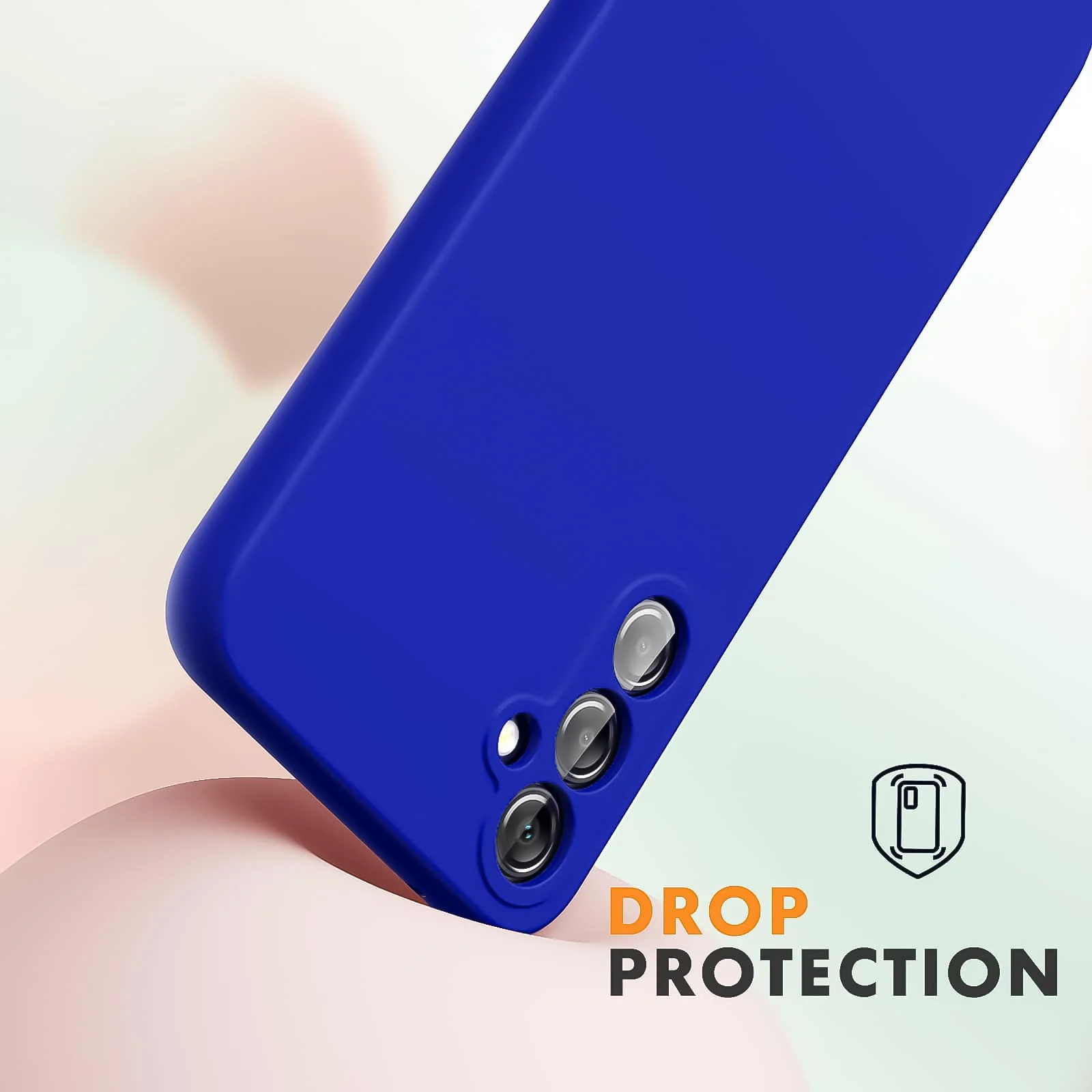 DL3 Mobilak Samsung Galaxy A24 4G Case, Soft Flexible Silicone Gel Rubber Bumper Cover, Full Body Shockproof Protective Phone Case - Pepsi