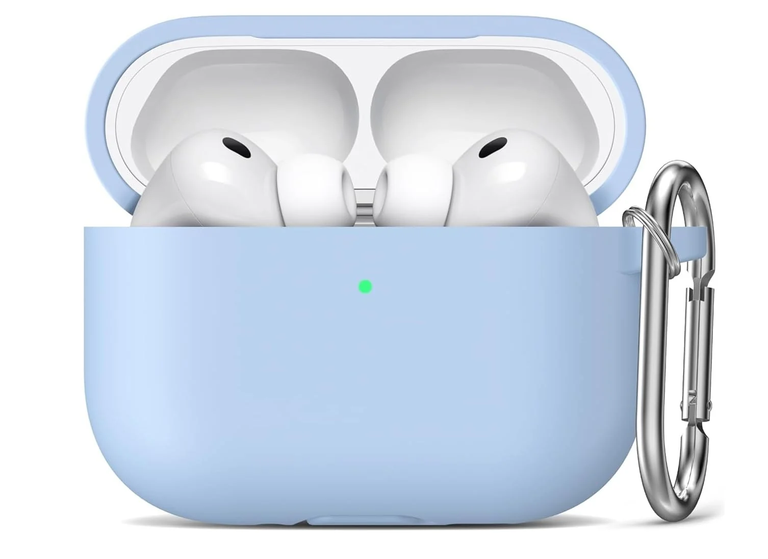 DL3 Mobilak AirPods 3 Case Cover, Silicone Protective Accessories Skin with Keychain Compatible with Apple AirPod 3rd Generation 2021 for Women Girl, Front LED Visible