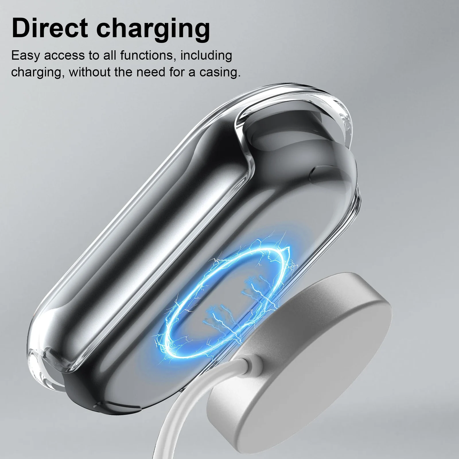 DL3 Mobilak PC Protective Case for Xiaomi Smart Band 10 with Shockproof Design - Clear