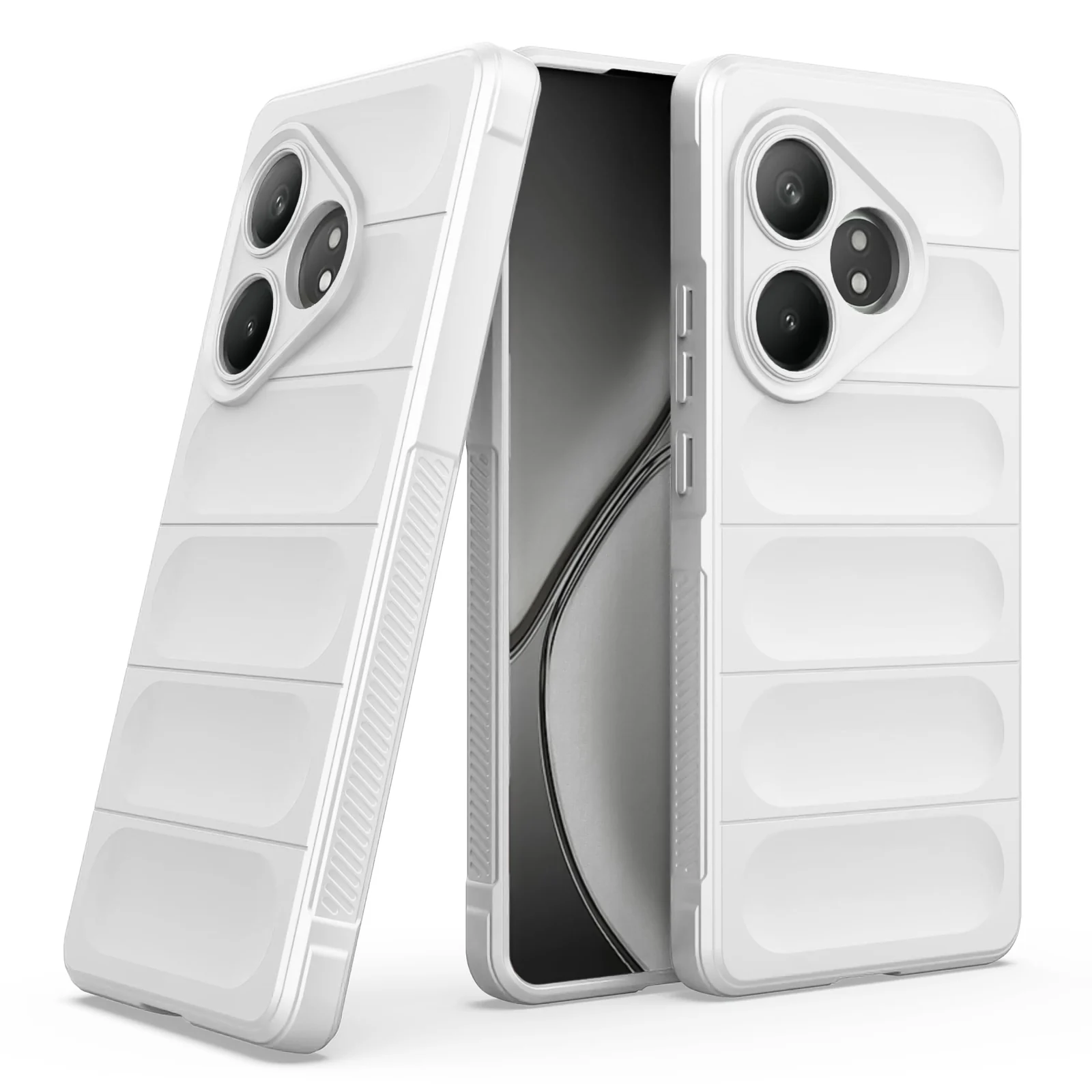 DL3 Mobilak Flexible Silicone and TPU Protective Case with Camera Protection for realme GT6 / GT Neo6 / GT Neo 6 SE / GT 6T - White