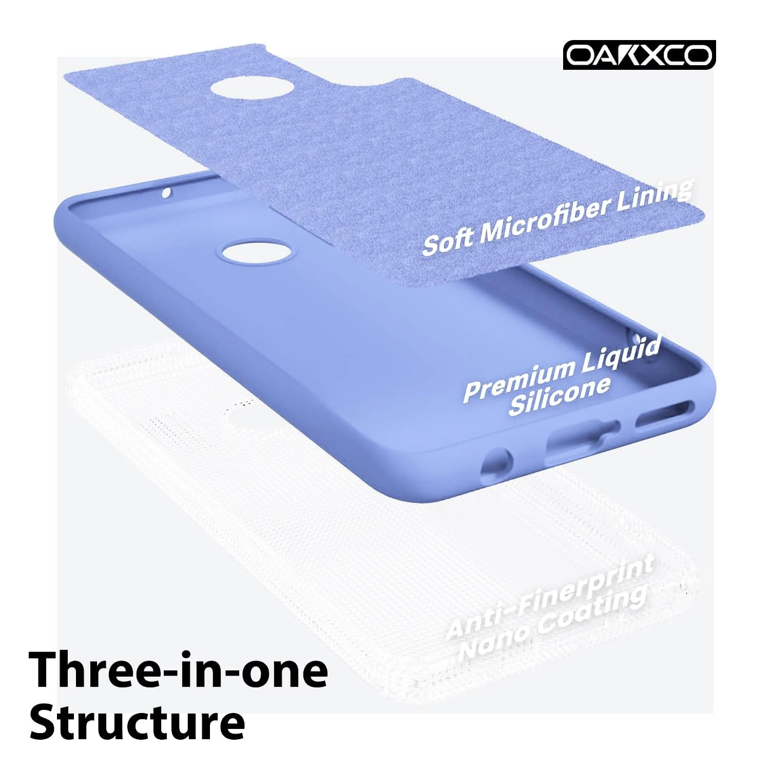 DL3 Mobilak Soft Silicone Protective Case for Huawei P30 Lite / Nova 4E with Microfiber Lining and Shockproof Design - Baby Blue