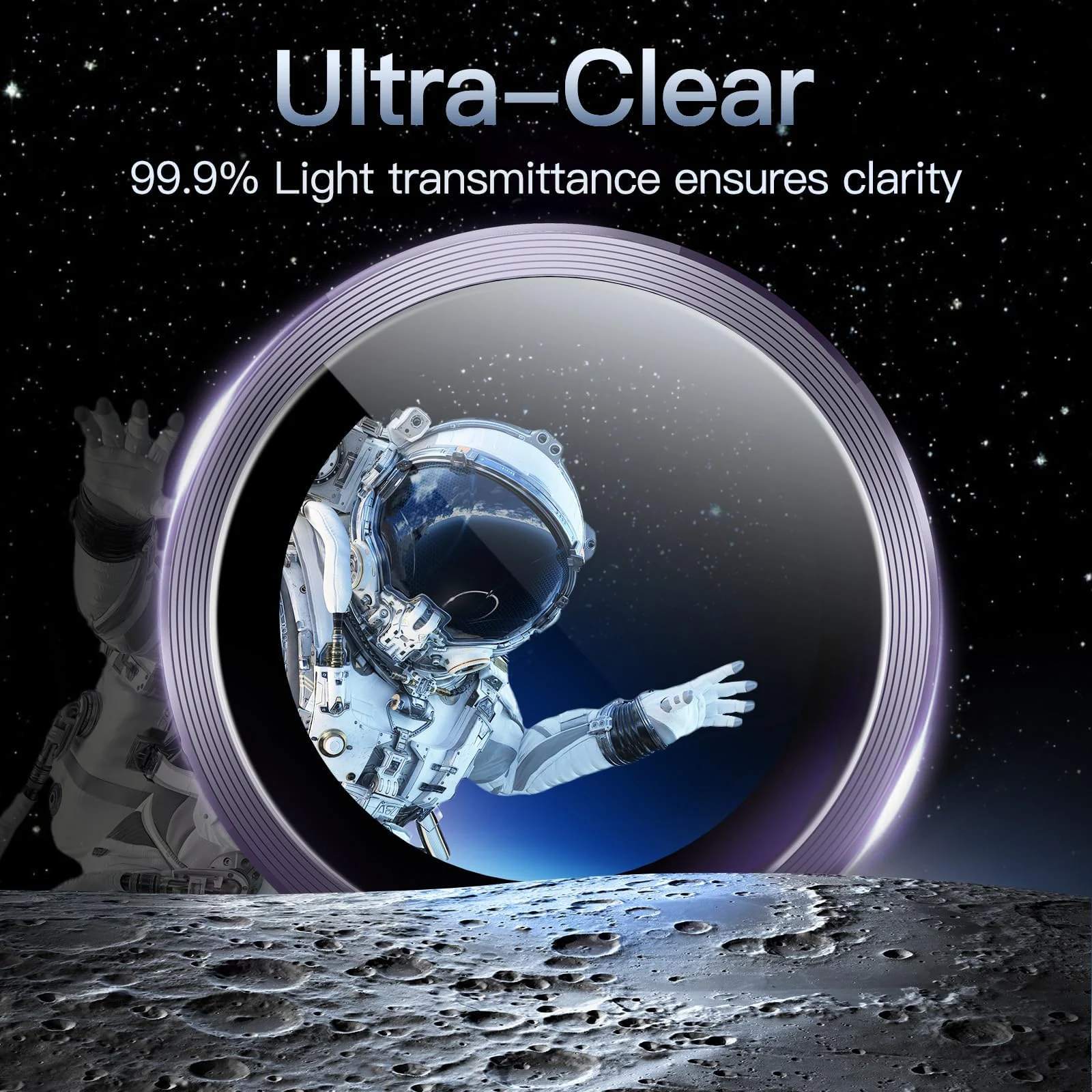 DL3 Mobilak Camera Lens Protector for Samsung Galaxy S24 FE Accessories, 9H Tempered Glass Metal Individual Ring Camera Cover Screen Protector for Samsung S24 FE, Case Friendly, Anti Scratch - Purple