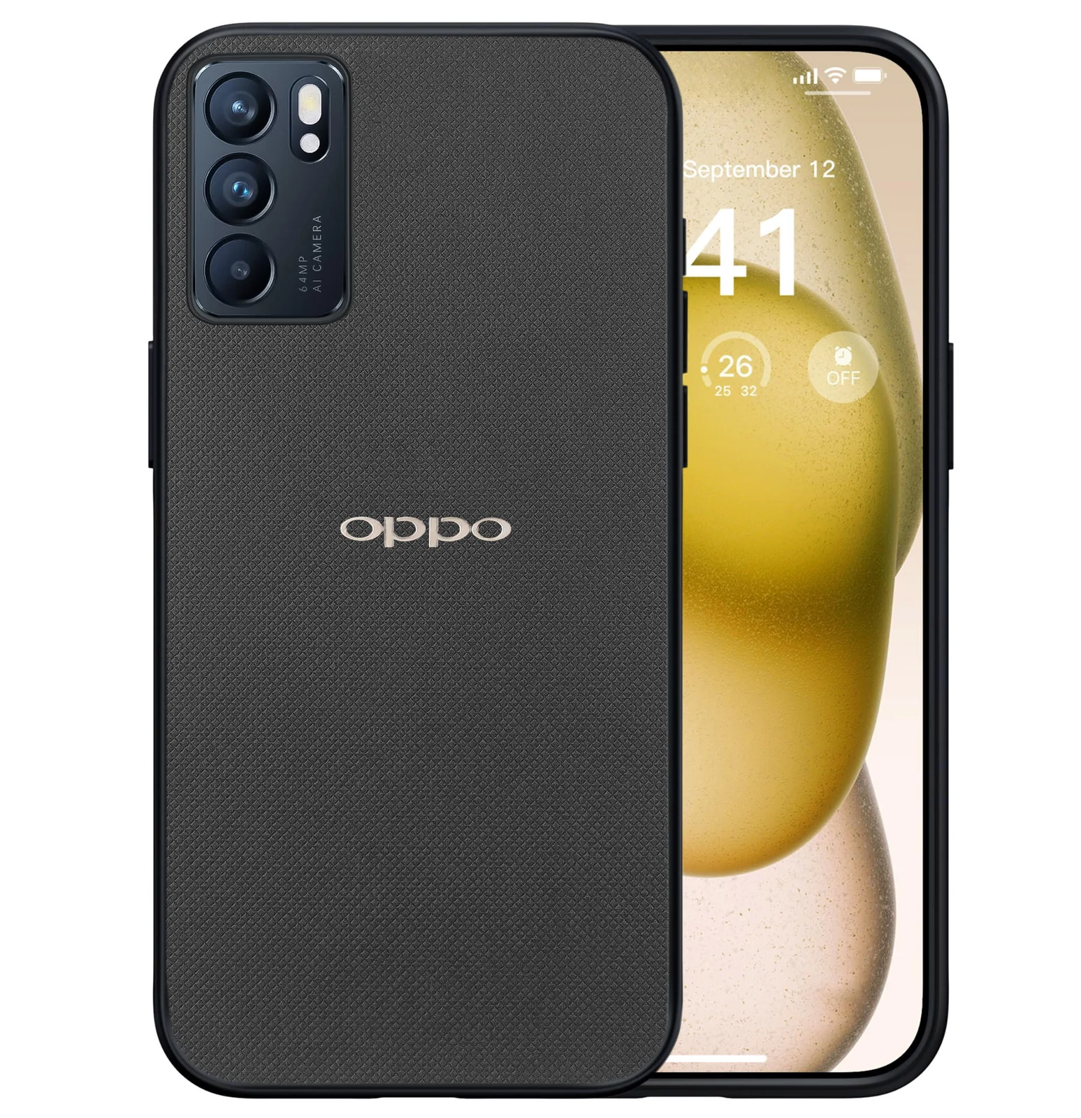 Dl3 Mobilak Compatible with Oppo Reno6 5G / Oppo Reno 6 5G Case Dual Layer Heavy Duty Cell Phone Protective Cover Shockproof Rugged with Non-Slip Textured - Green