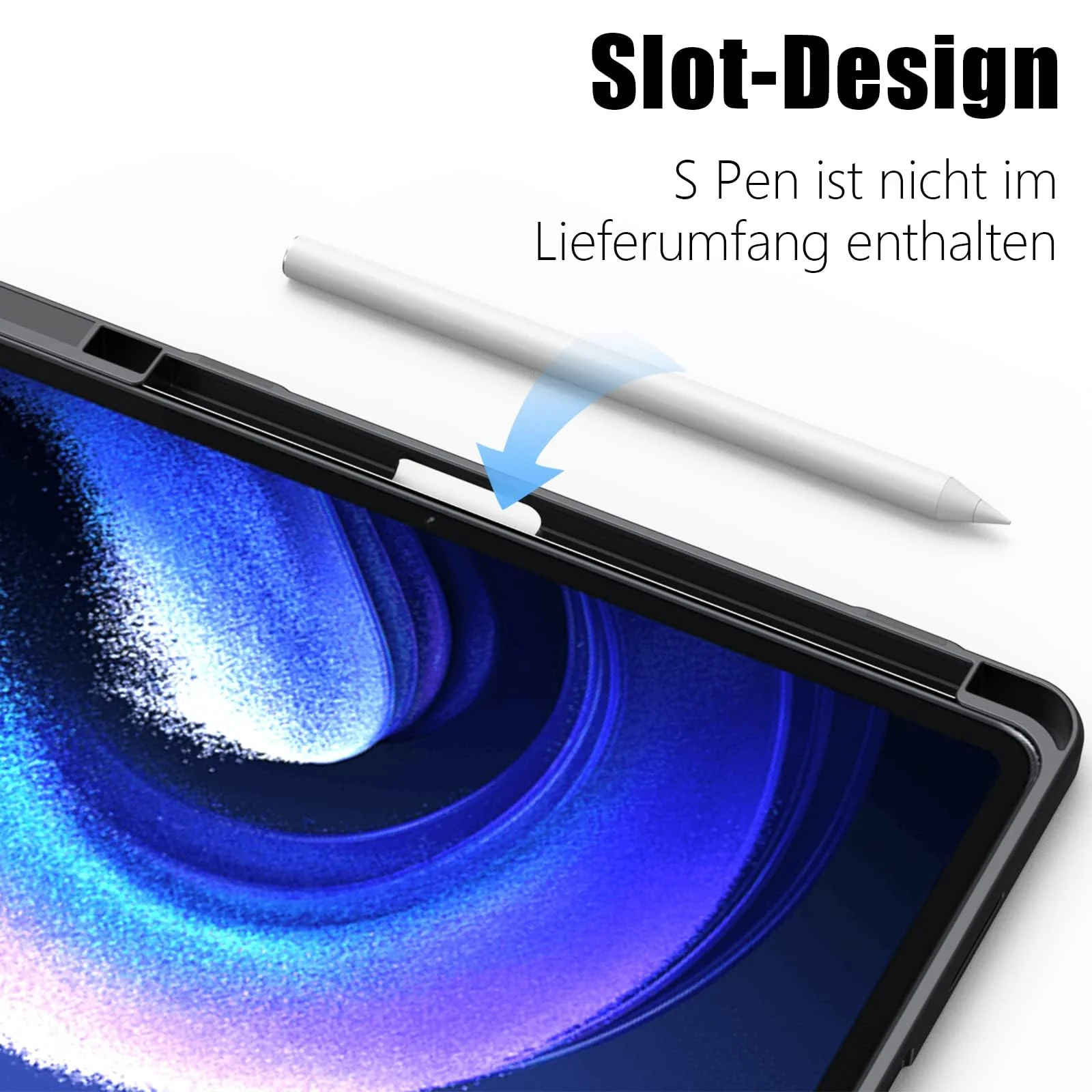 DL3 Mobilak Samsung Galaxy Tab A9 Cover Case 8.7 inch Tablet Cover [SM-X110/X115/X117] Case with Pen Holder, Soft TPU Back Trifold Stand Protective Smart Cover Flip, Auto Wake&Sleep - Black