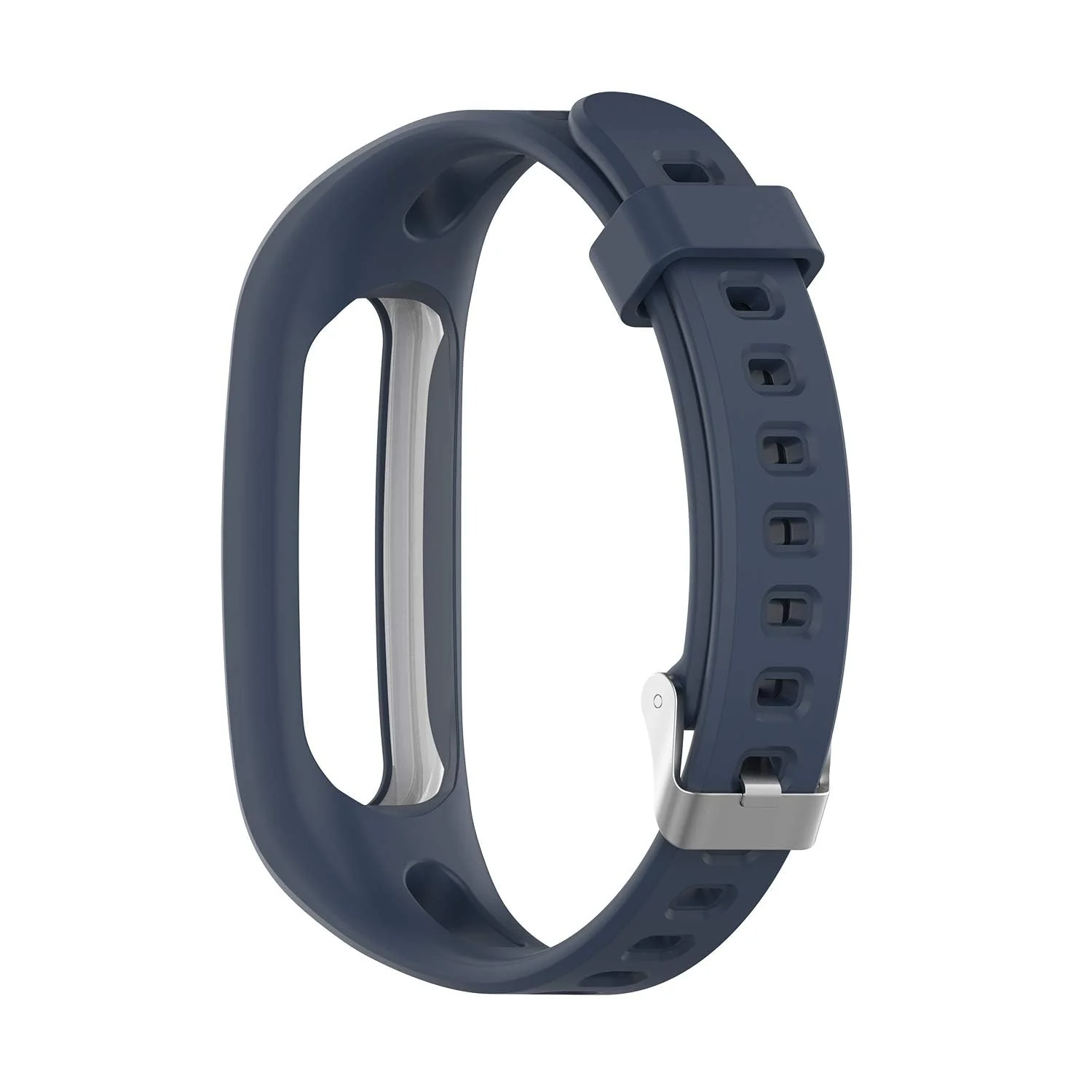 DL3 Mobilak Silicone Watch Band Strap Compatible for Huawei Honor Band 4 Running Version/Huawei Band 3e/ Band 4e Smart Watch Bracelet Replacement - Midnight Blue