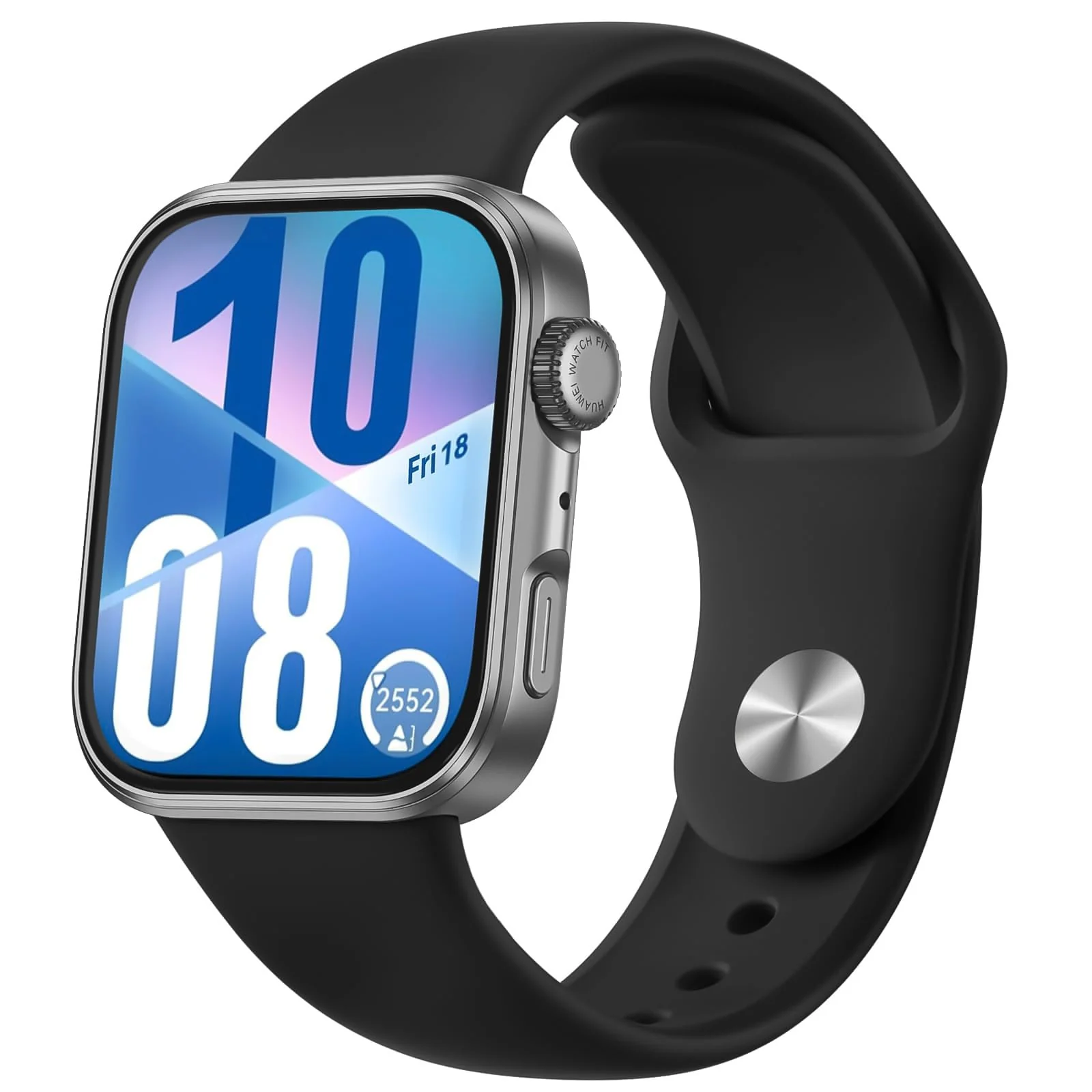 DL3 Mobilak Silicone Strap Compatible with Huawei Watch Fit 3 Strap for Men Women Breathable Soft Replacement Strap Adjustable Waterproof Sports Straps - Black
