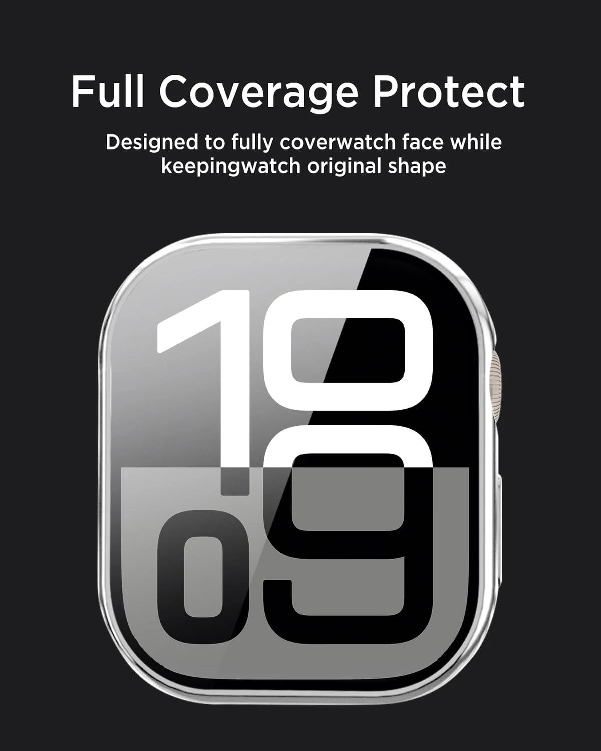DL3 Mobilak Privacy Case for Apple Watch Series SE/ 4/5/6 44mm Screen Protector, Anti-Spy Tempered Glass Film Apple Watch Cover Hard PC Case Bumper for iWatch 44 mm Series 6/5/4/SE/SE2 - Silver