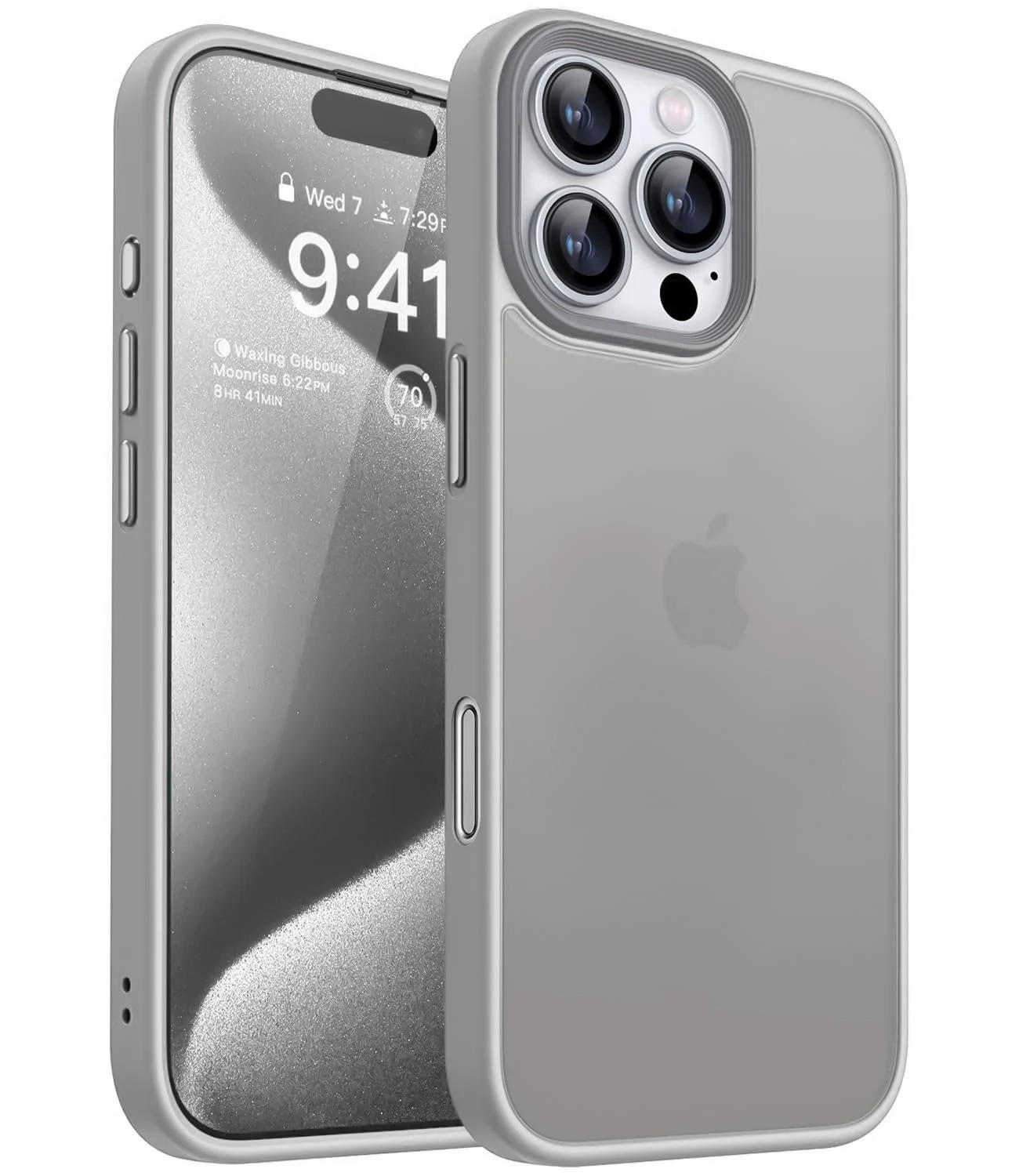 iPhone 16 Pro 6.3-Inch — DL3 Mobilak Translucent Matte Case for iPhone 16 Pro 6.3-Inch, Camera protection, Shock-absorbing protection, Anti-fingerprint finish