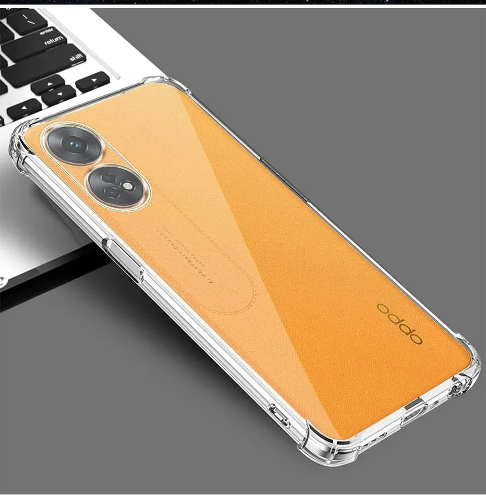DL3 Mobilak Clear TPU Protective Case for OPPO Reno 8T 4G with Camera Protection and Shockproof Design - Clear