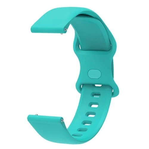 DL3 Mobilak Silicone Band 22MM Strap For Samsung Galaxy Watch 3 45mm/Watch 46mm/Gear S3/For Huawei watch GT4 GT3 46MM/Watch 3&4/3&4 Pro/GT2E/GT2 Pro/GT GT2 46MM/Amazfit GTR 4/3/3 Pro/2/2e - Turquoise