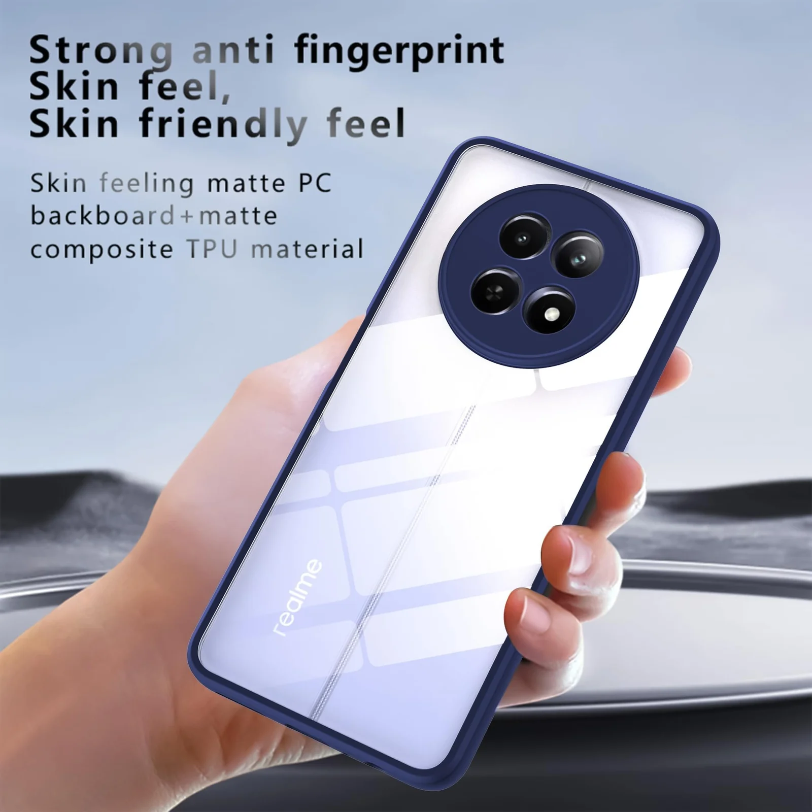 DL3 Mobilak Clear Protective Case for realme 13 Pro / realme 13 Pro Plus 5G - Blue