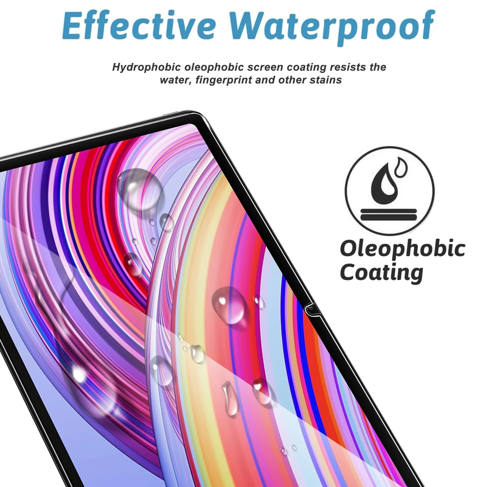 DL3 Mobilak Screen Protector For Xiaomi Redmi Pad Pro 2024 12.1 Tablet Tempered Glass Film [HD Crystal ] [Easy Installation] [Scratch Resistant] [9H Hardness] - Clear