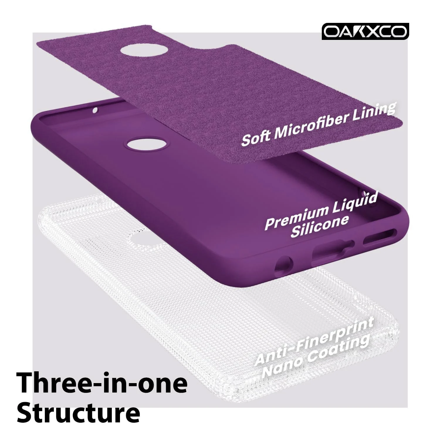 DL3 Mobilak Huawei P30 Lite/Nova 4E Case, Soft Flexible Silicone Gel Rubber Bumper Cover, Full Body Shockproof Protective Phone Case - Violet