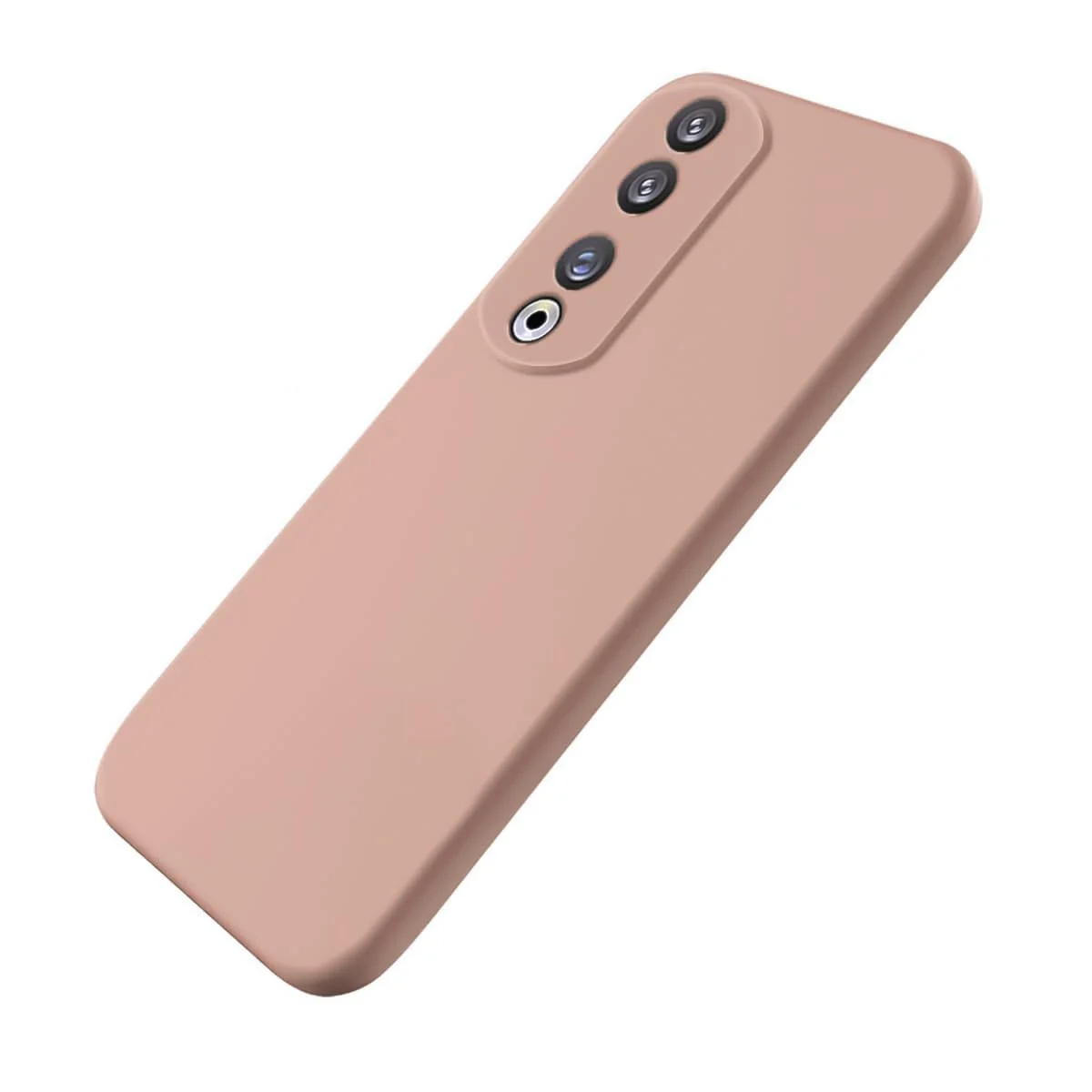 DL3 Mobilak Honor 90 Case, Soft Flexible Silicone Gel Rubber Bumper Cover, Full Body Shockproof Protective Phone Case - Light Orange